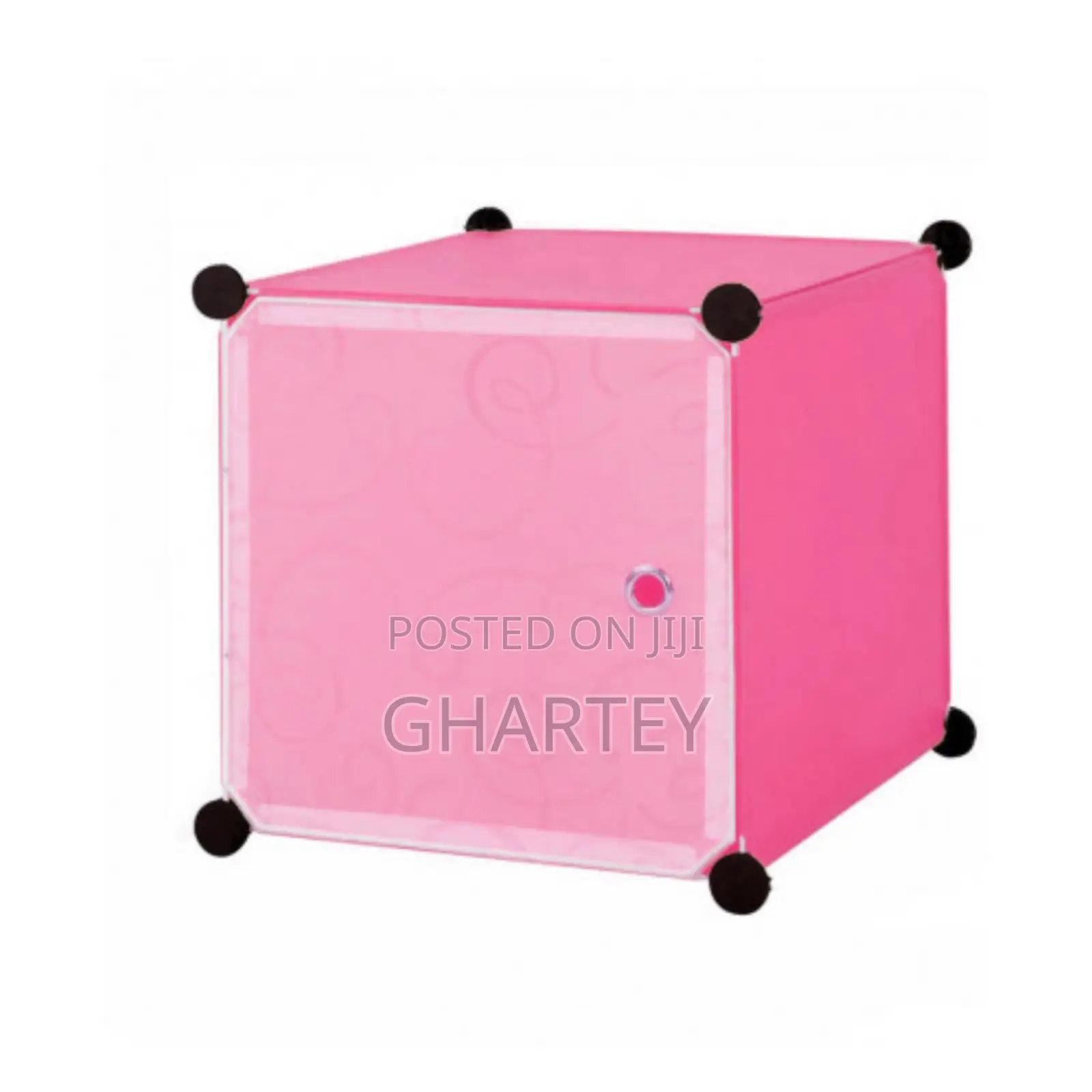 Foldable 8 Cubes Wardrobe With Shoe Rack Pink