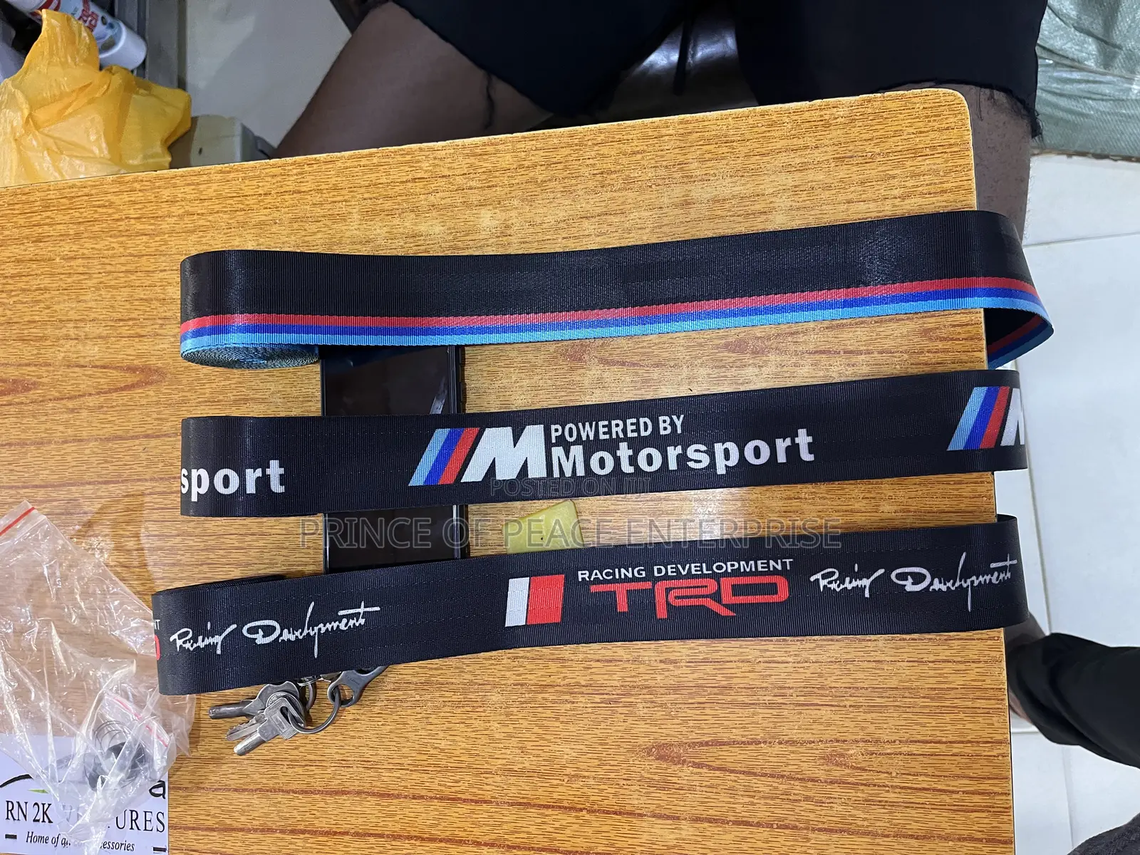 Seat Belt Rope Black 4 Pieces Seat Belt and Parts Universal