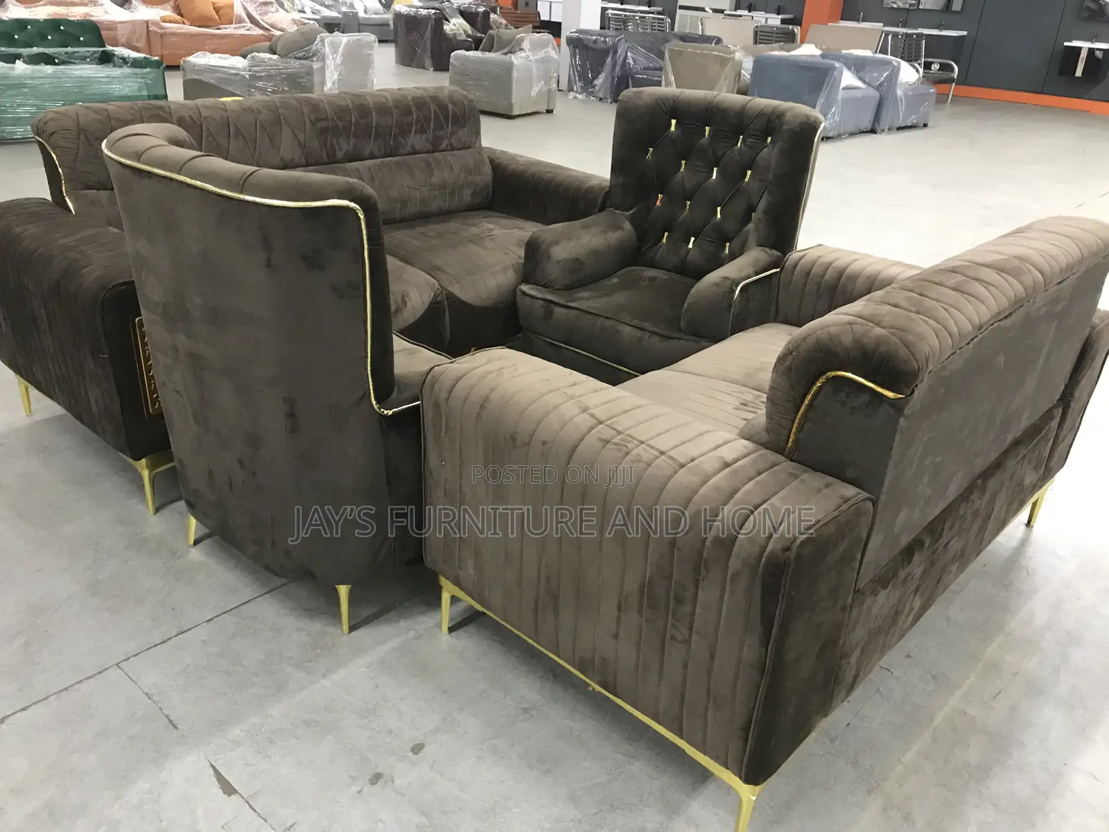 Luxurious Fabric Sofa Set(1+1+2+3)