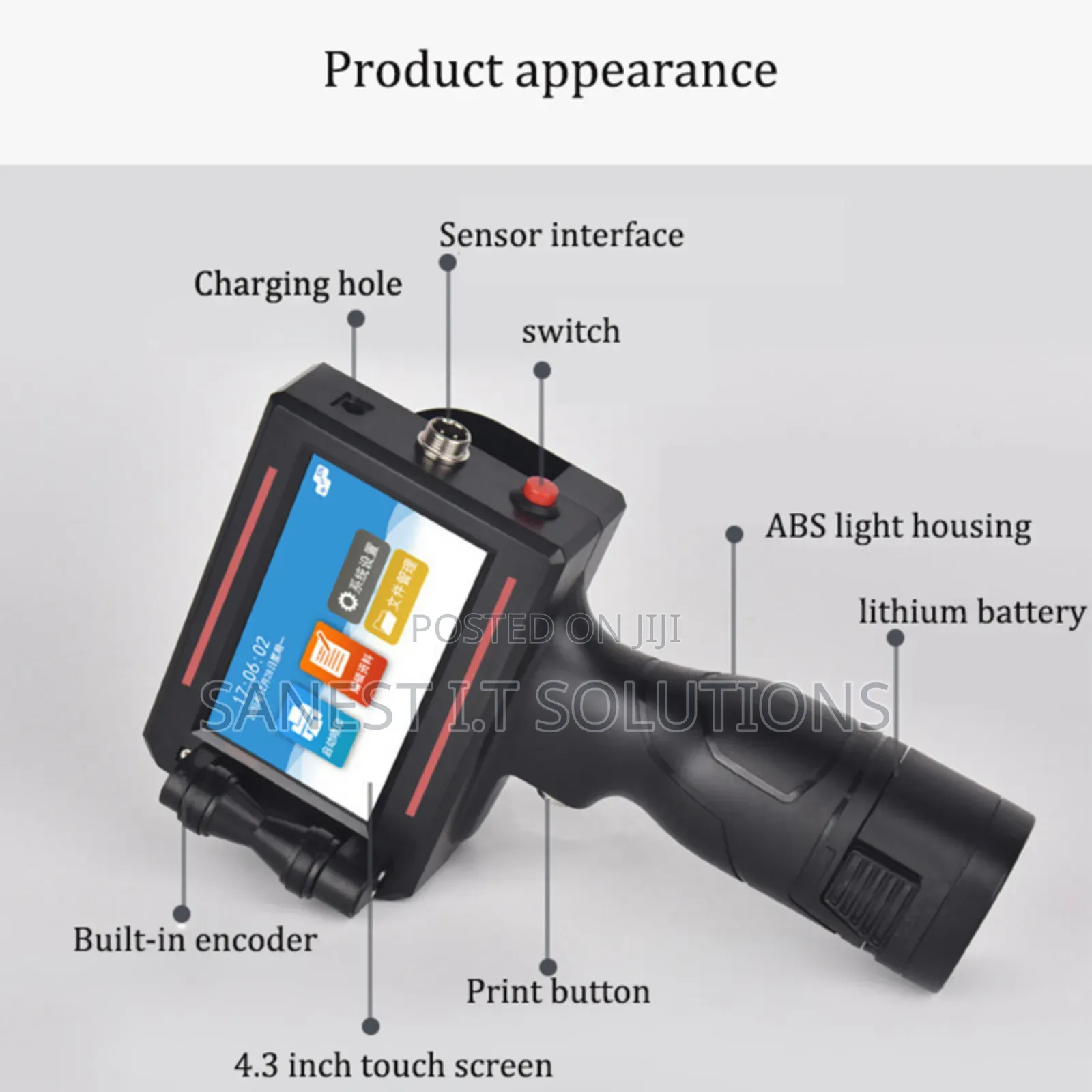 Handheld Expiry Logo Intelligent Inkjet Multi Printer