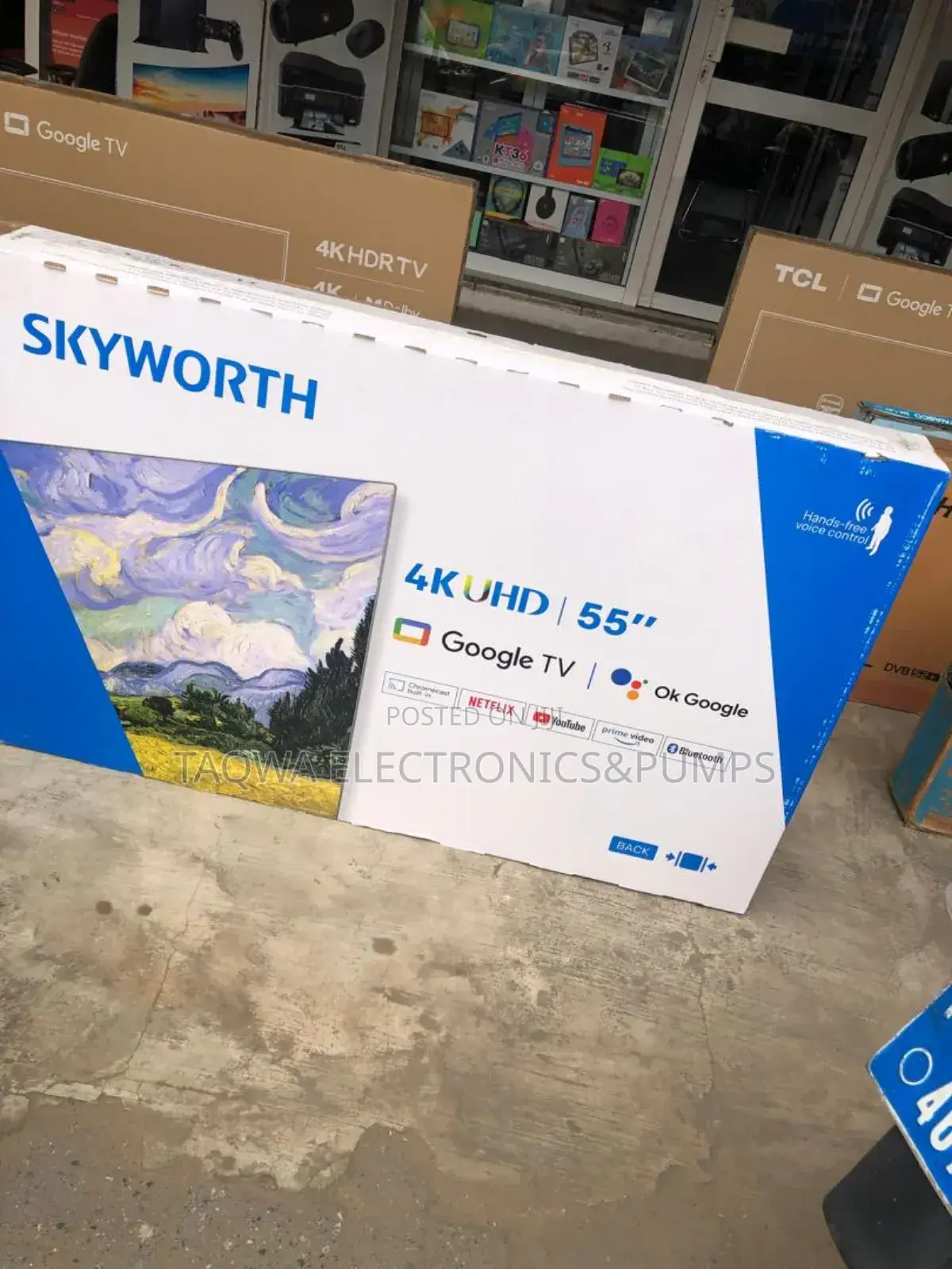 Android Google Skyworth 55" Smart TV