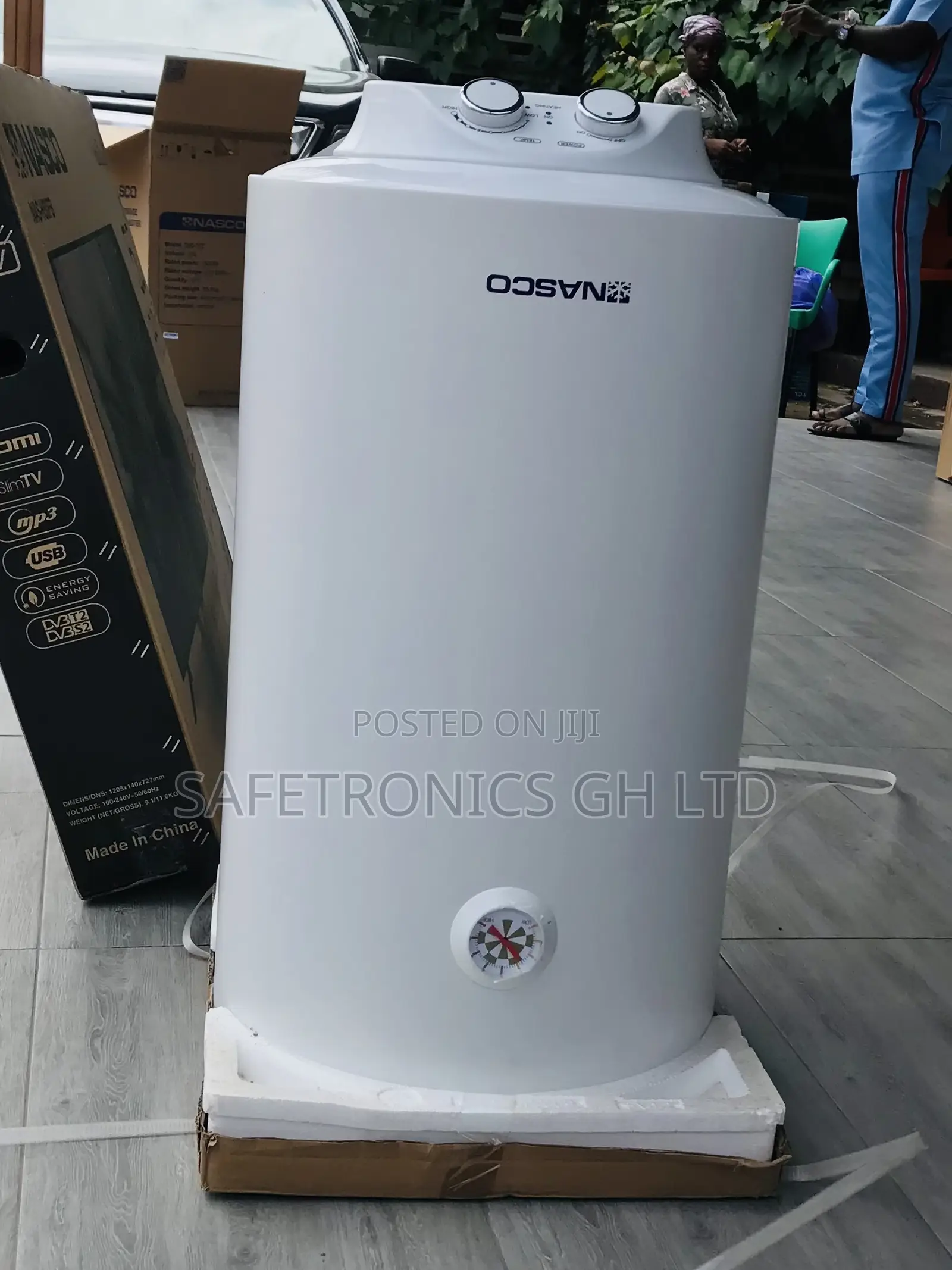 Adjustable 50 Liters White Nasco Water Heater 
