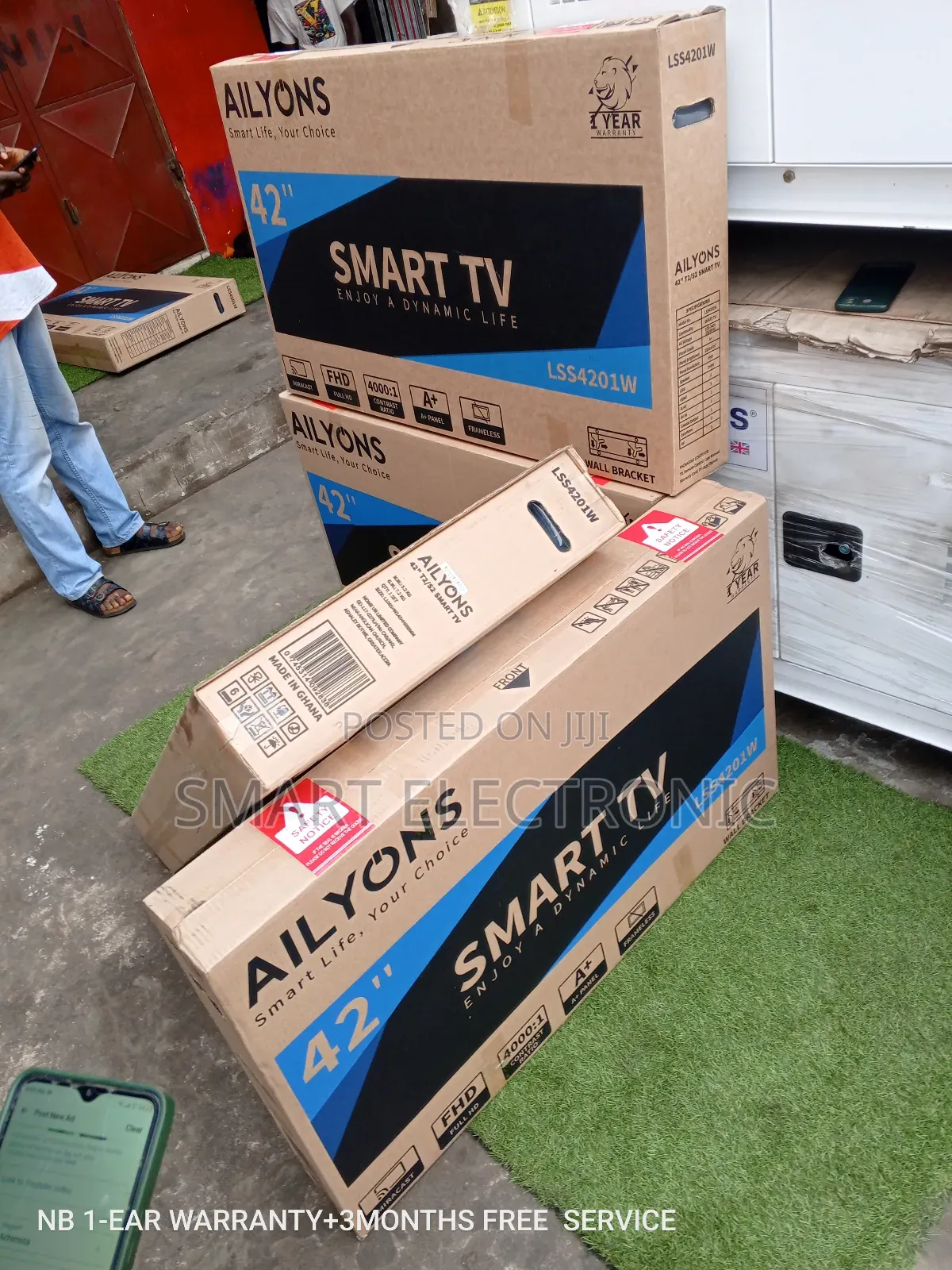Wi-Fi FHD Frameless Ailyons Television Smart Android TVS TVS