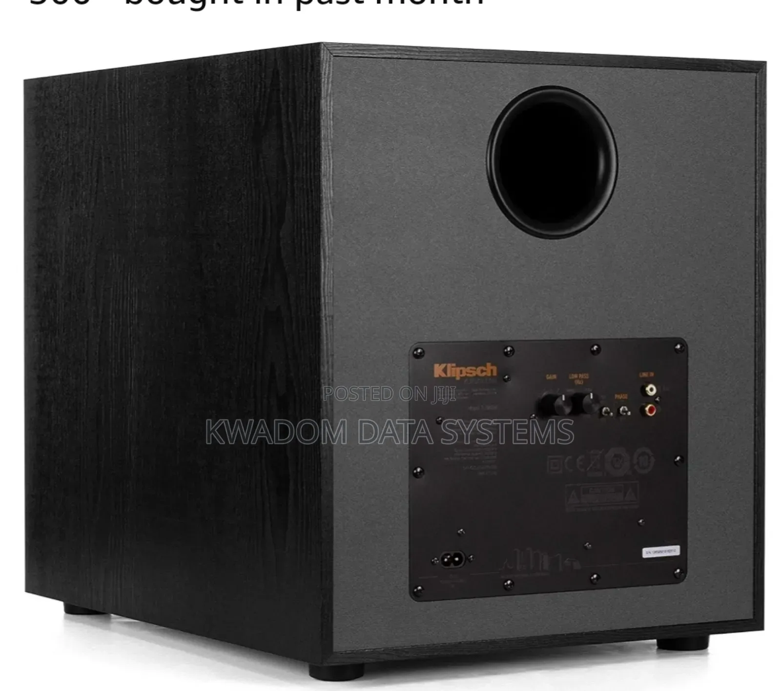Klipsch R-120sw Subwoofer, Black