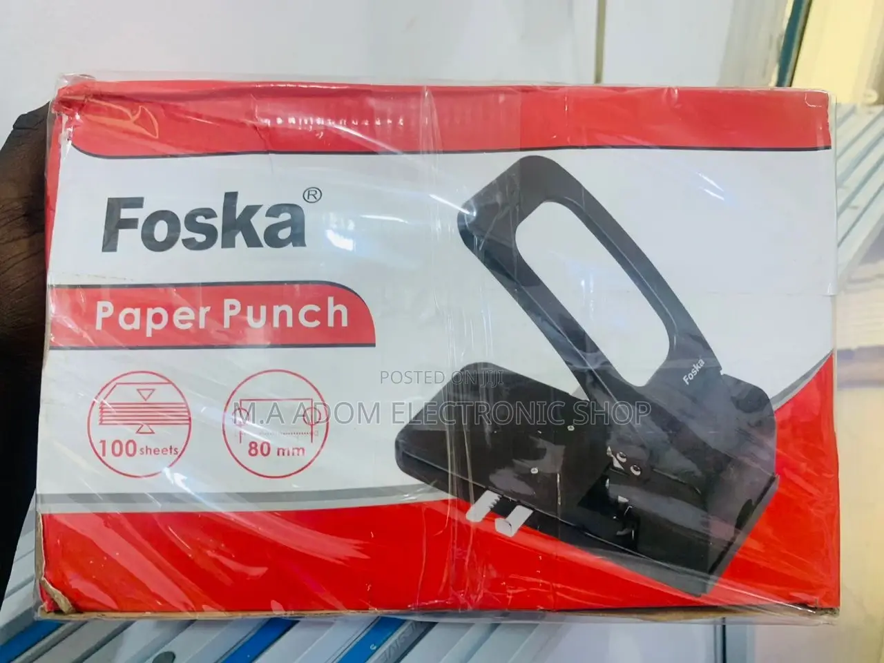 Classic Foska Office Heavy Duty Metal Manual Paper Punch