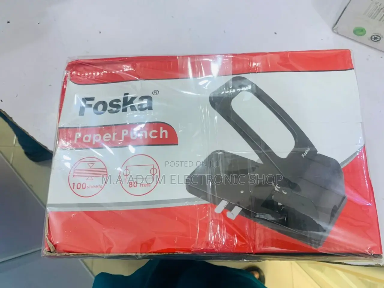 Buy Foska Office Heavy Duty Metal Manual Paper Punch(Black)