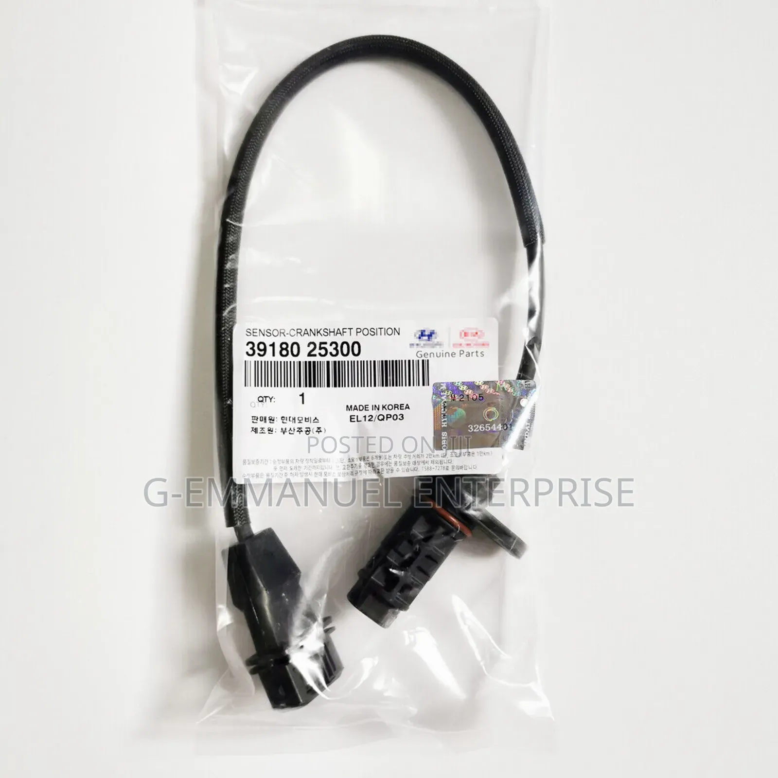 KIA Sorento 2012-15 Crankshaft Position Sensor Original.