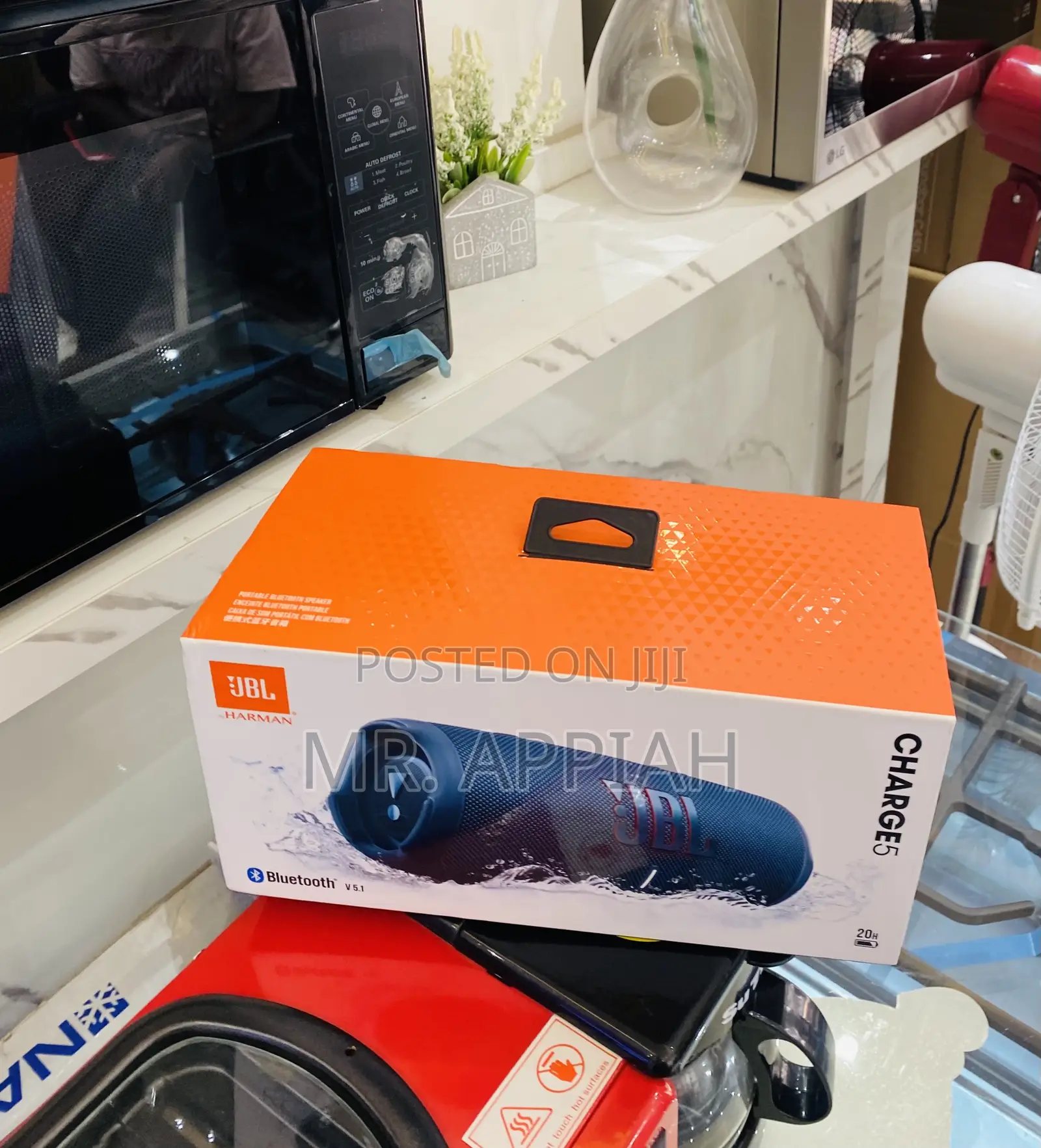 Reliable JBL Charge 5 Wireless Portable Bluetooth Speaker.