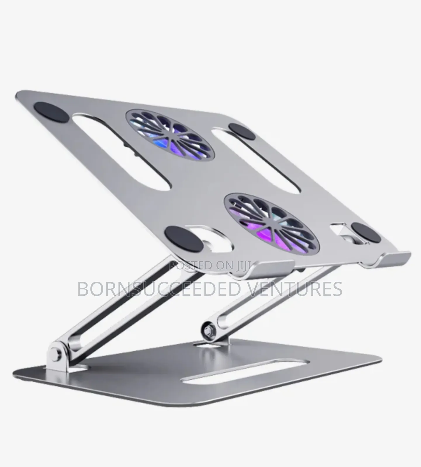 Folding Adjustable Laptop Stand Holder With Cooling Fan