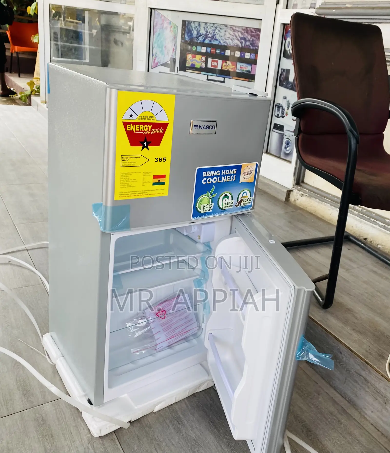 Affordable Nasco Nas 2-120 2 Door Table Top Fridge(Silver).