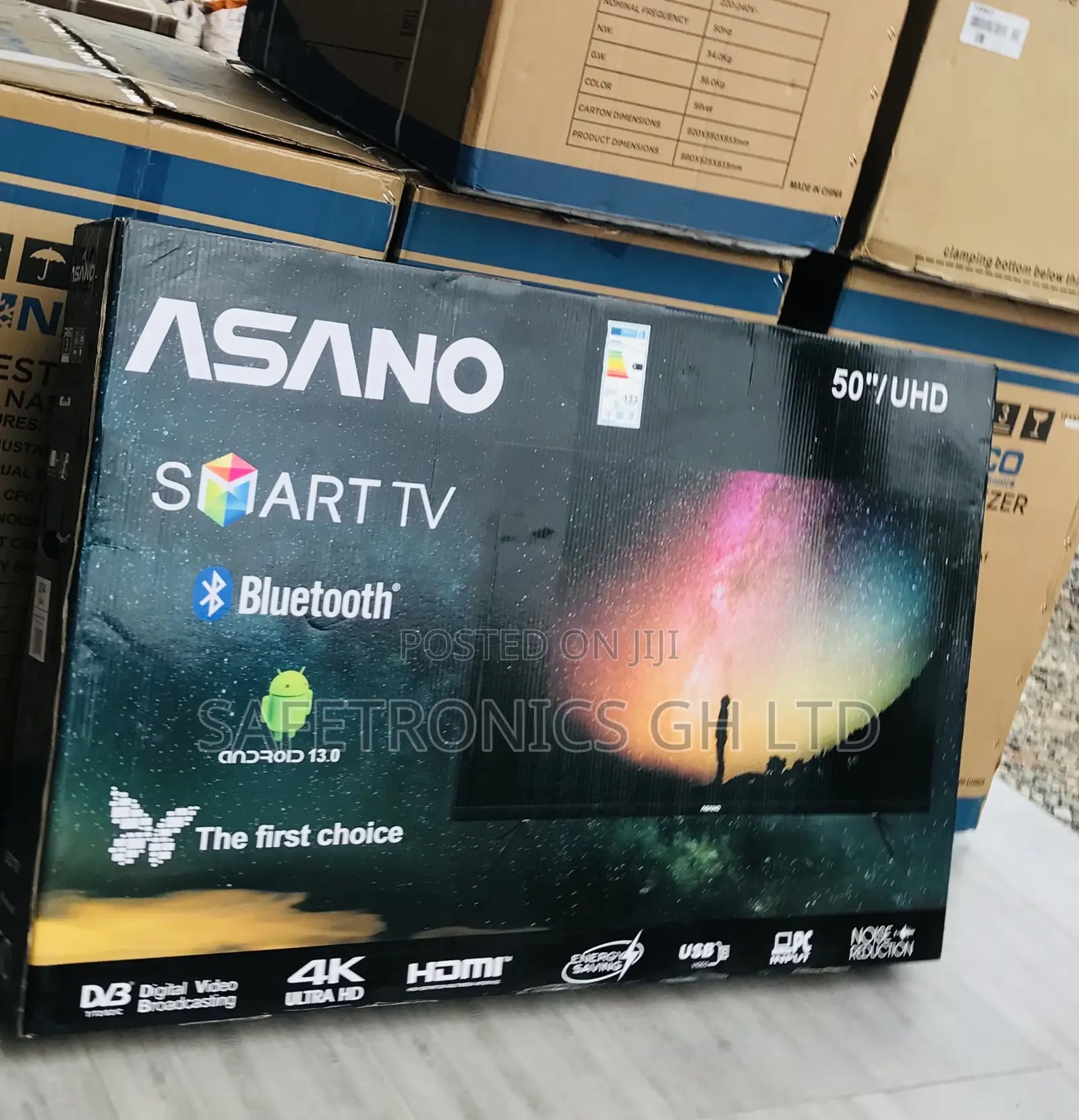 50 Inches Asano LED Smart UHD (Black) Tv