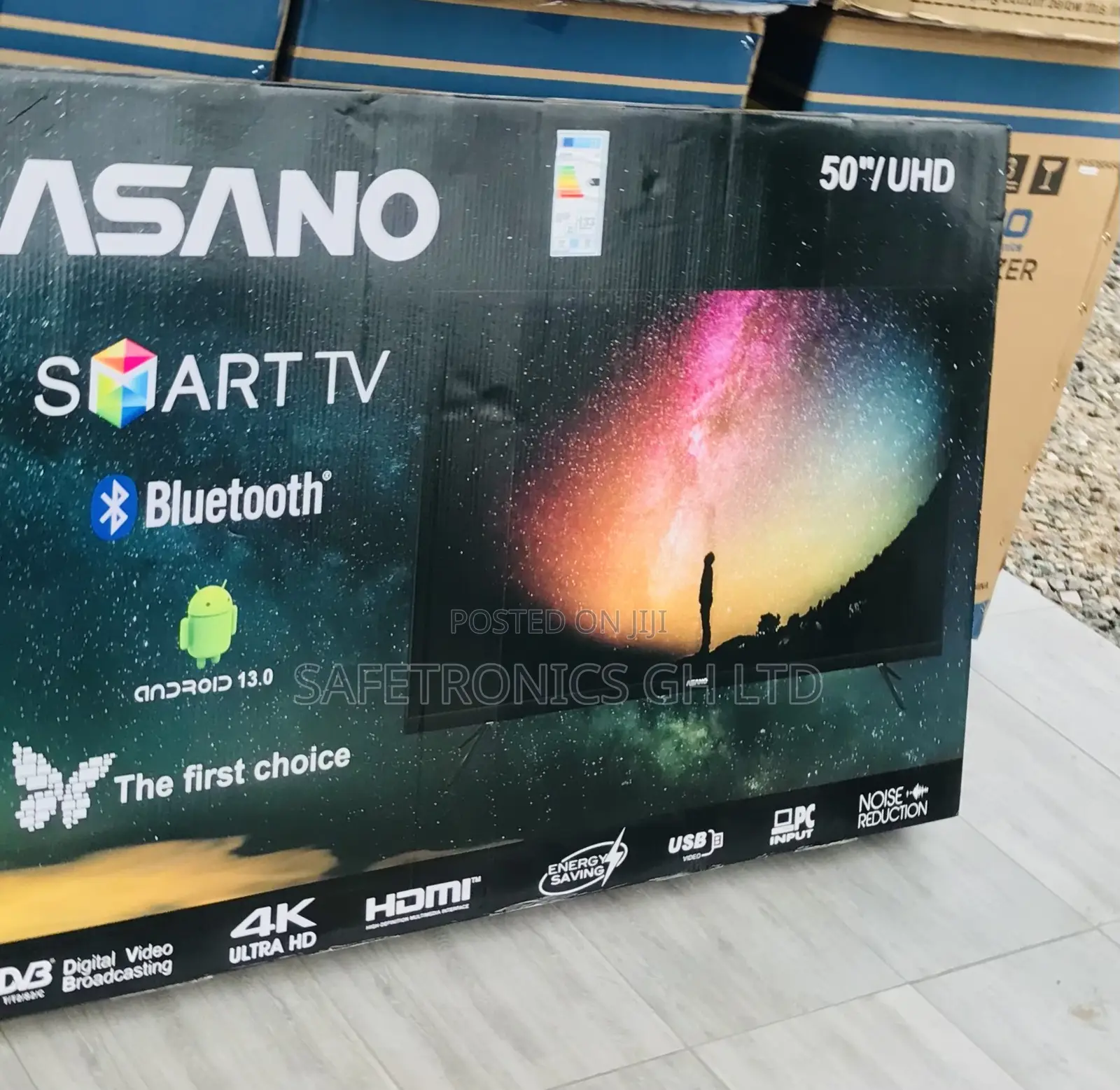 Led Elegant 50 Inch Smart UHD Asano (Black) Tv