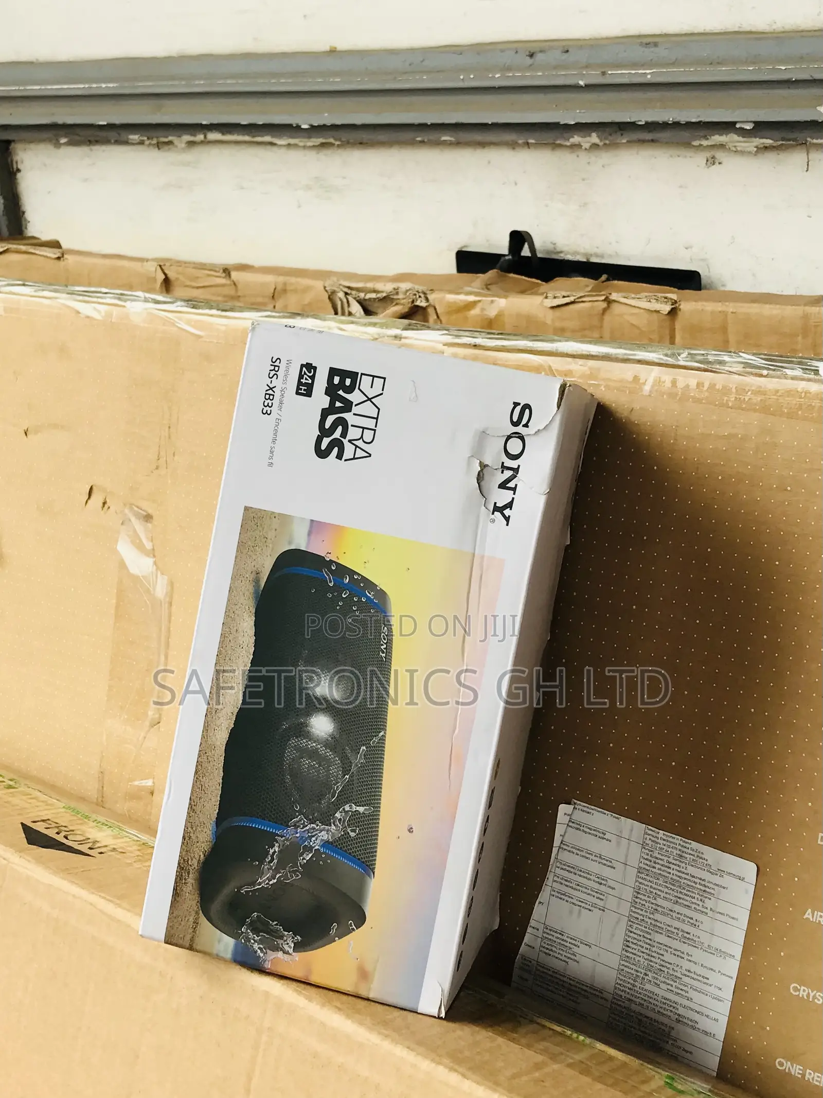 Available Black Wireless Sony Bluetooth SRS-XB33 Speakers