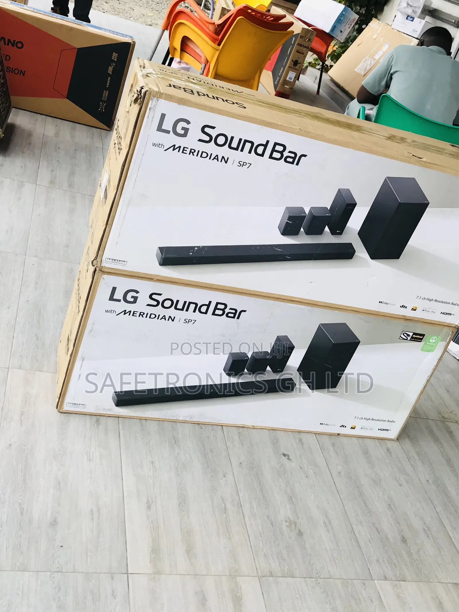 Durable LG Sp7r Wireless Bluetooth Soundbar Black