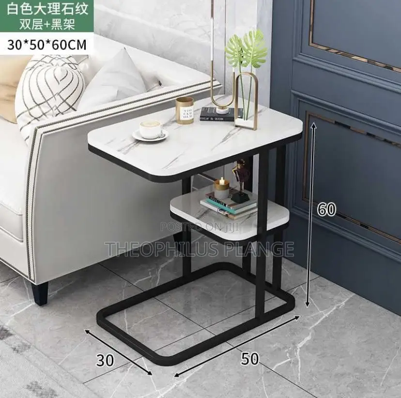 Double Layer Mable Side of Table / Coffee Table