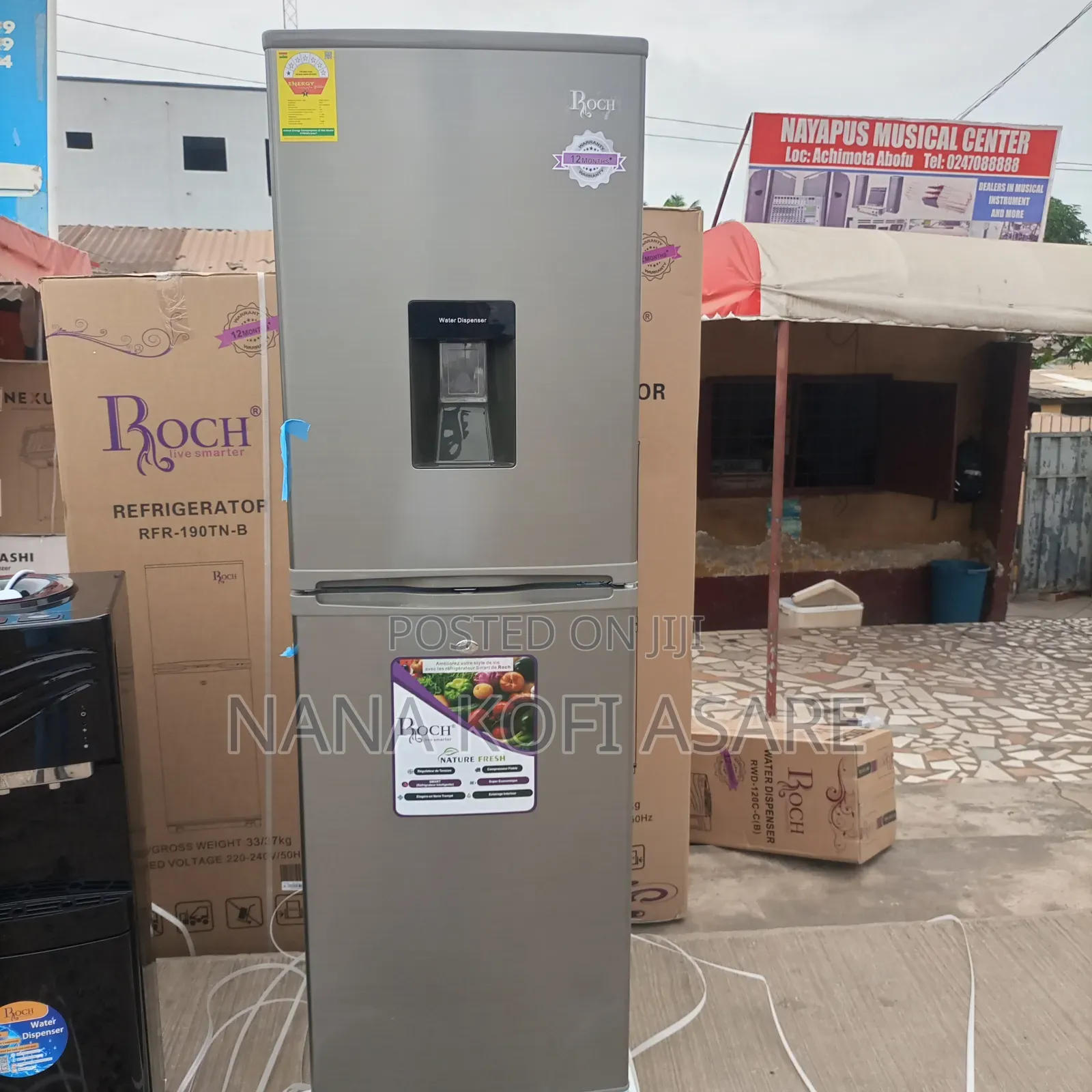 Roch 250litres Buttom Freezer Refrigerator