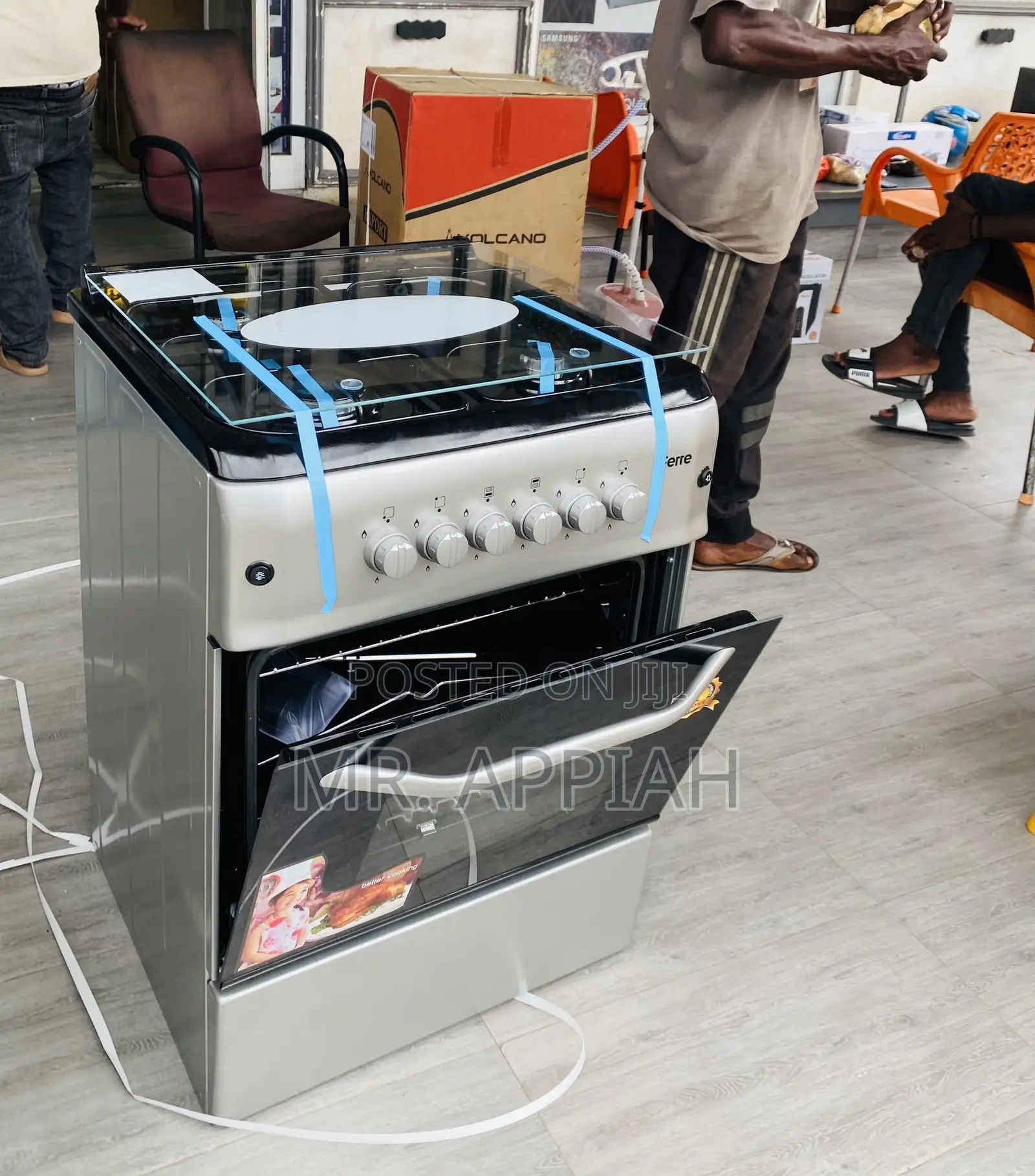 Durable Ferre 60x60 Gas Oven 4 Burner Cooker(Smart) 
