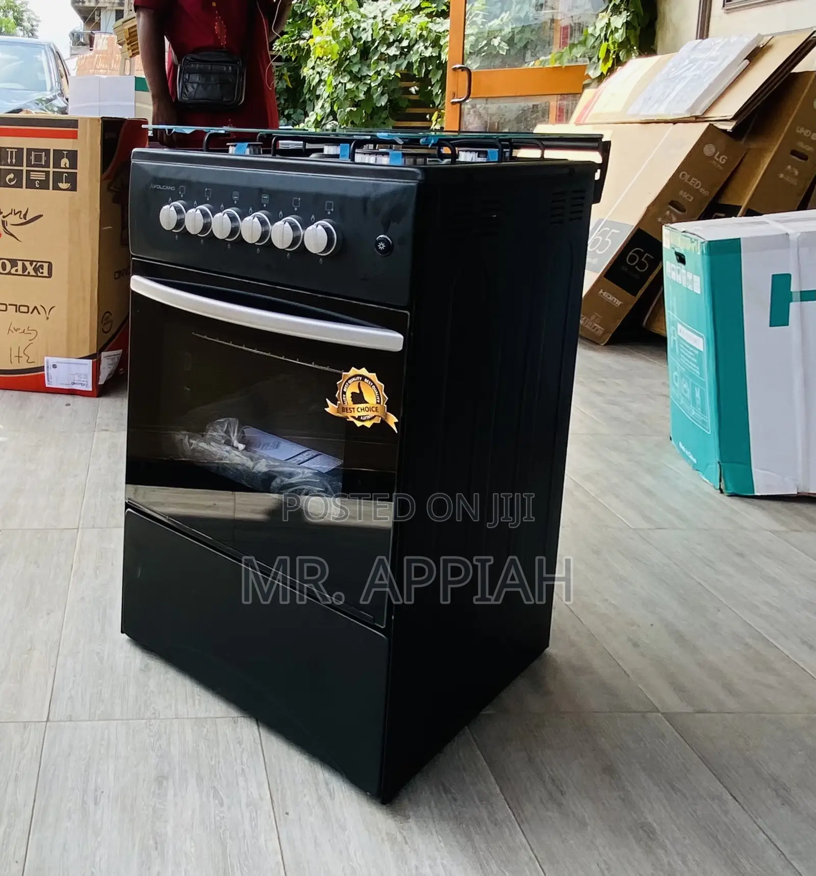 Buy Volcano 50x50(Black)Gas Oven 4 Burner + Grill,Black