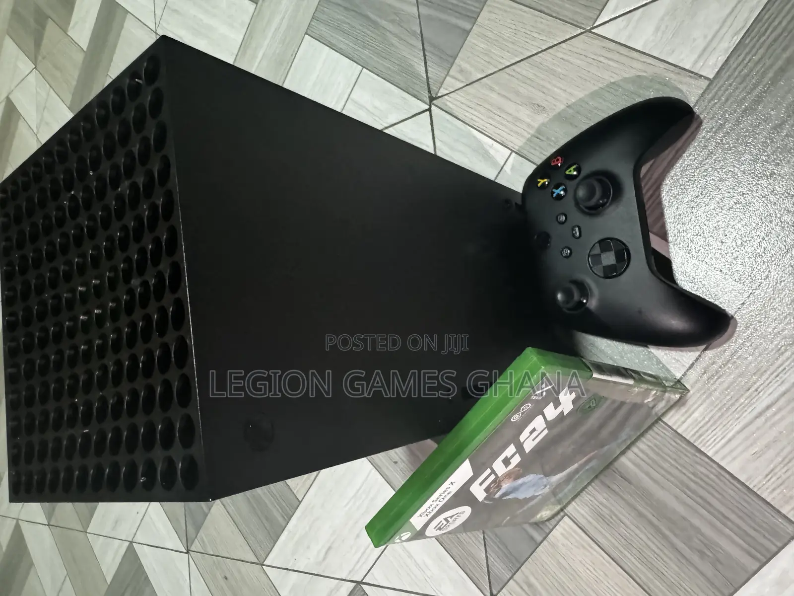 Microsoft Xbox Series X and FIFA 24 CD