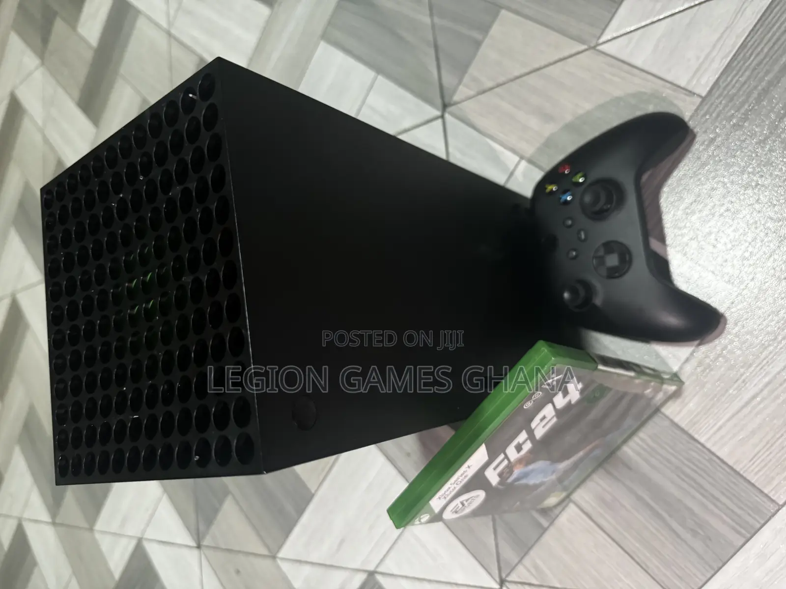 Microsoft Xbox Series X and FIFA 24 CD