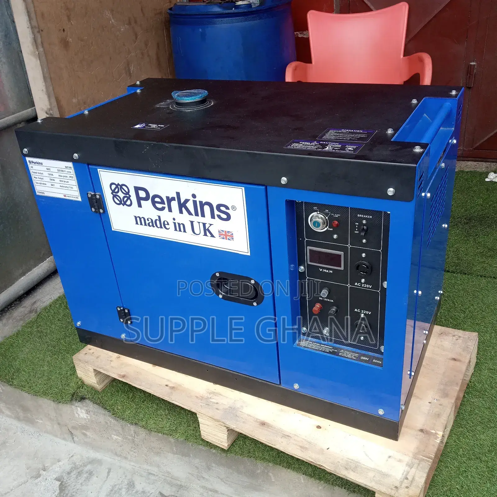 Performing Perkins 15kva Diesel Generator 16500watt Original