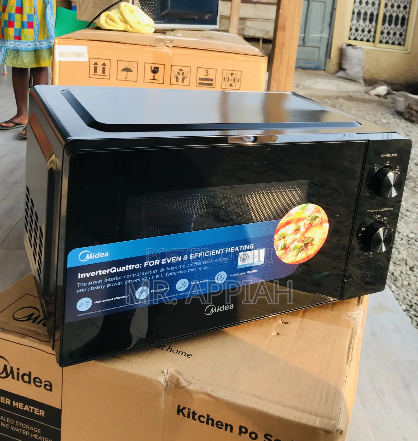Sleek Midea Em9p032 Mx 30L 900W Electric Microwave Oven 