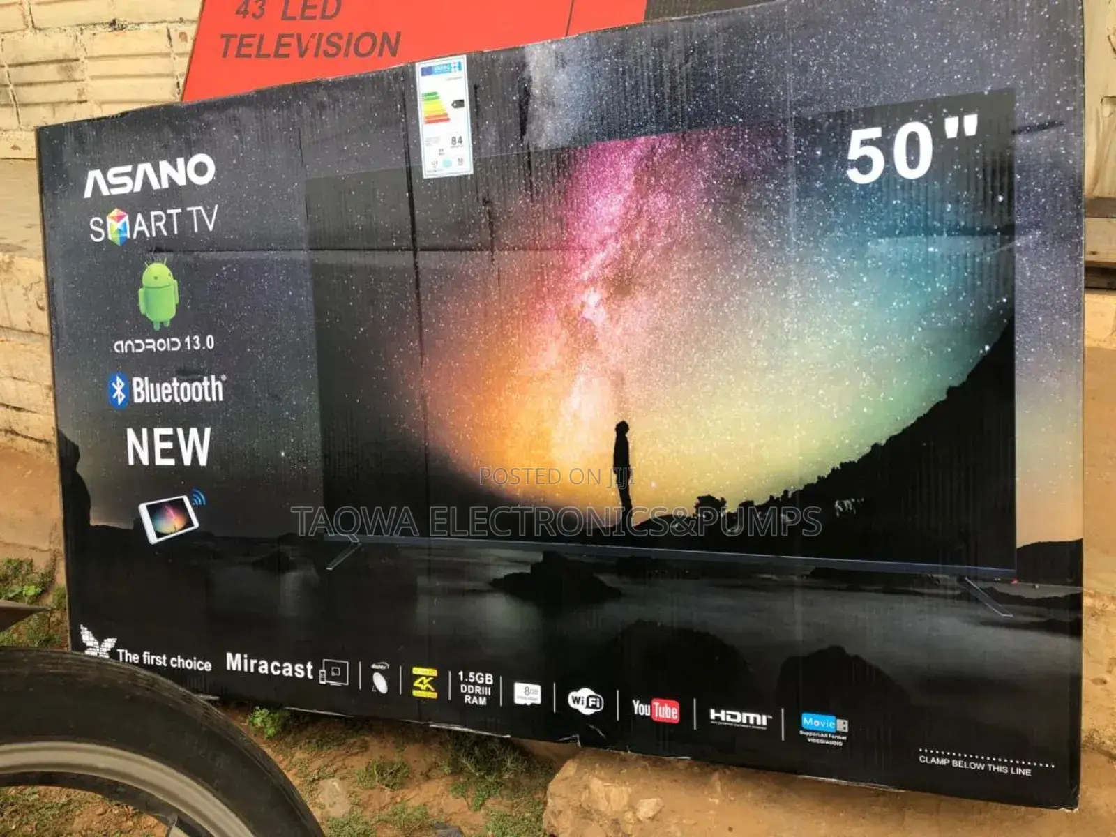 Top Class Asano 50inch Smart