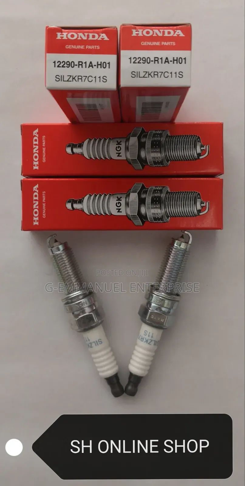 HONDA Pilot 2013-15 V.6 Spark Plugs Original Japan.
