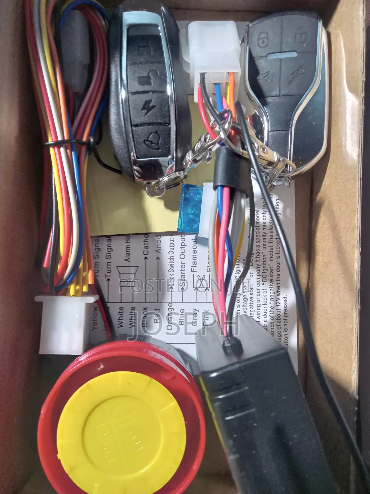 Motorcycle Alarm System Universal