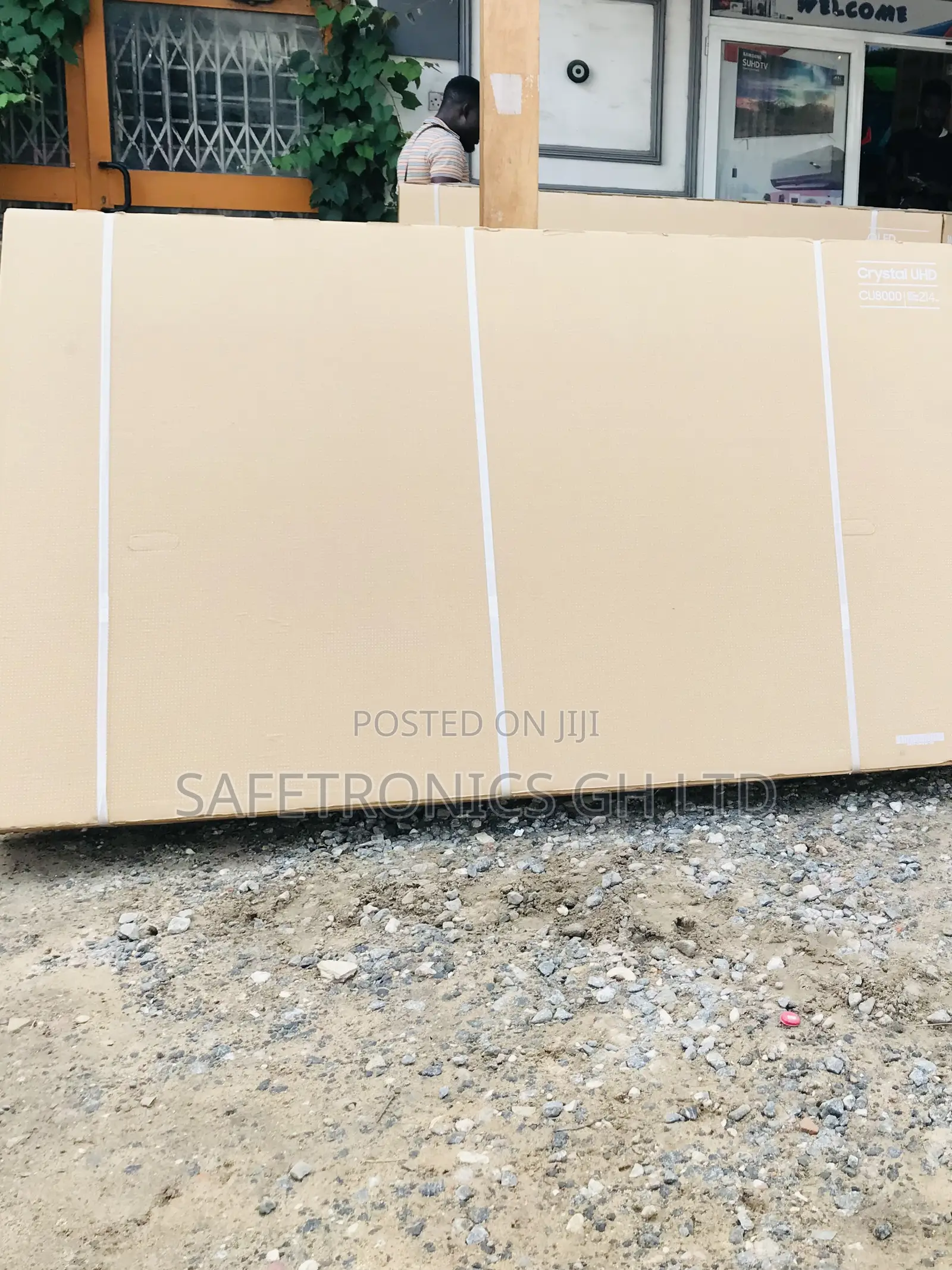 Sealed Black Samsung 75 Inch Led Smart Du80 Sleek Tv