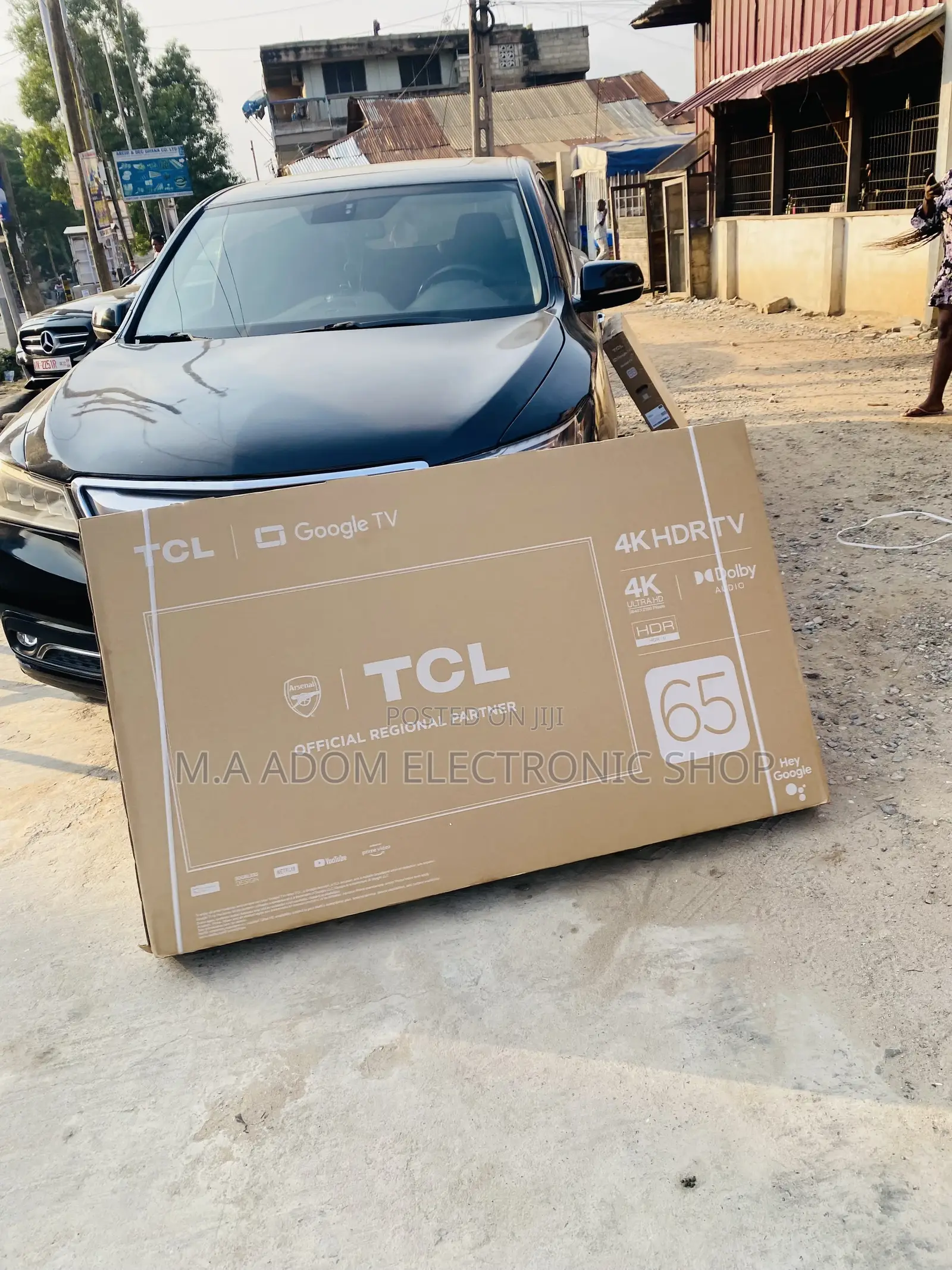 Elegant Black TCL 65p635 65” HDR Smart Television 