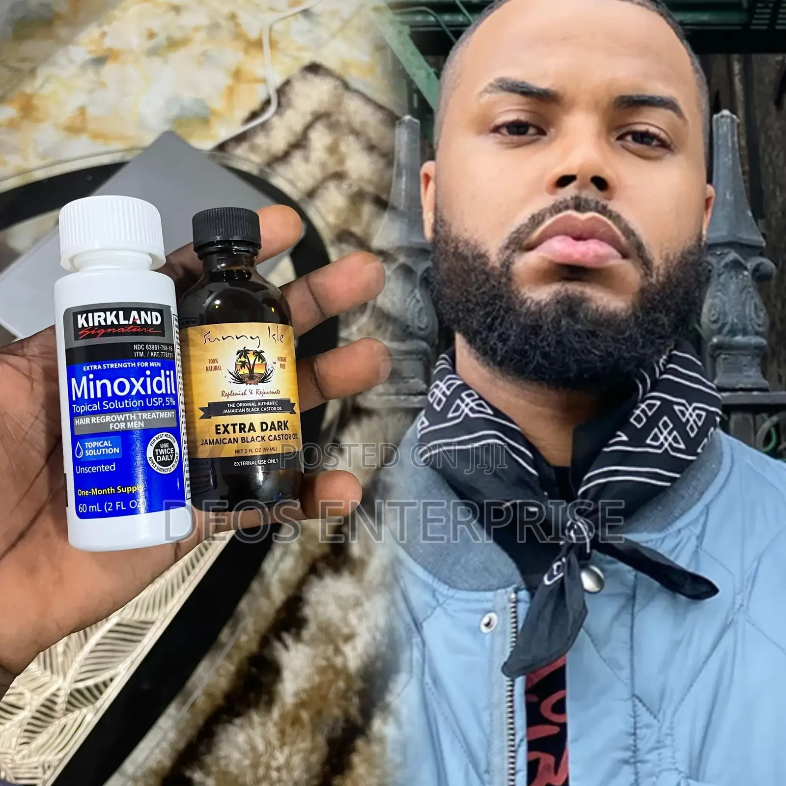 Kirkland Minoxidil Castor Oil Small Size for Beard Growth