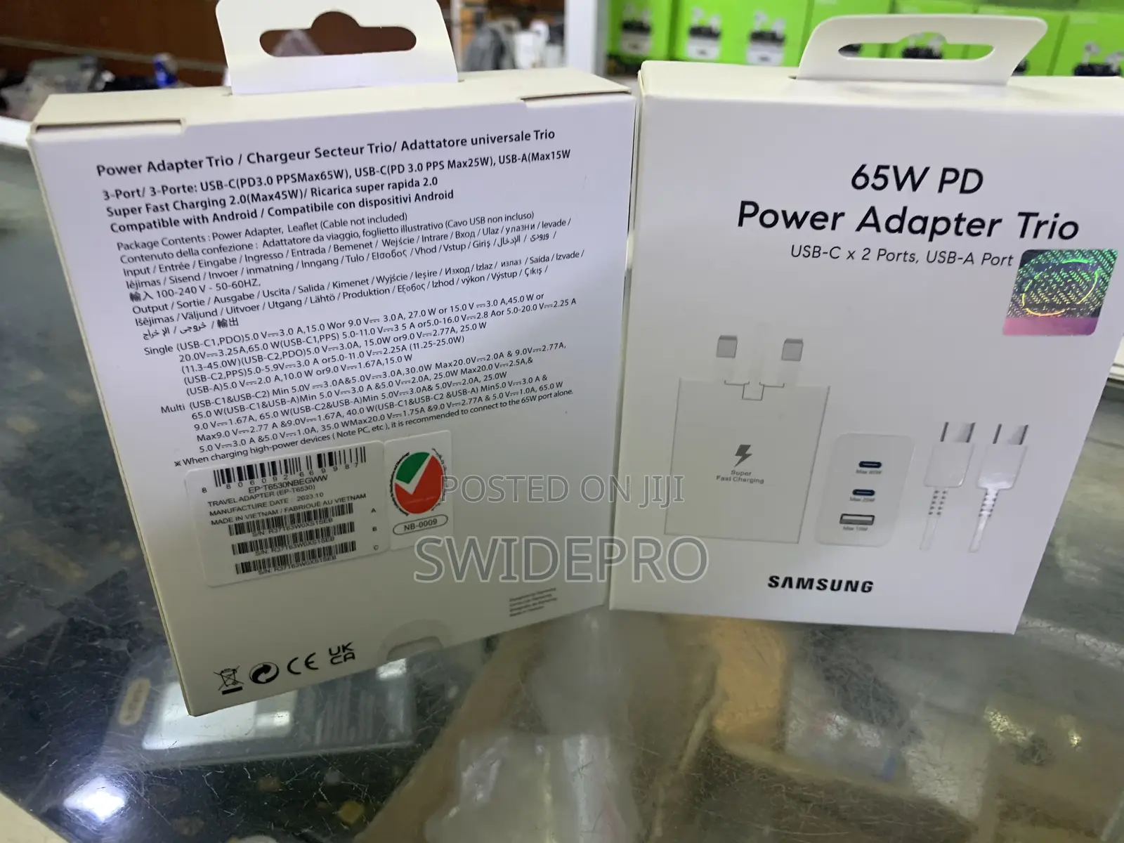 65W Samsung Galaxy Trio Fast Charger Adapter
