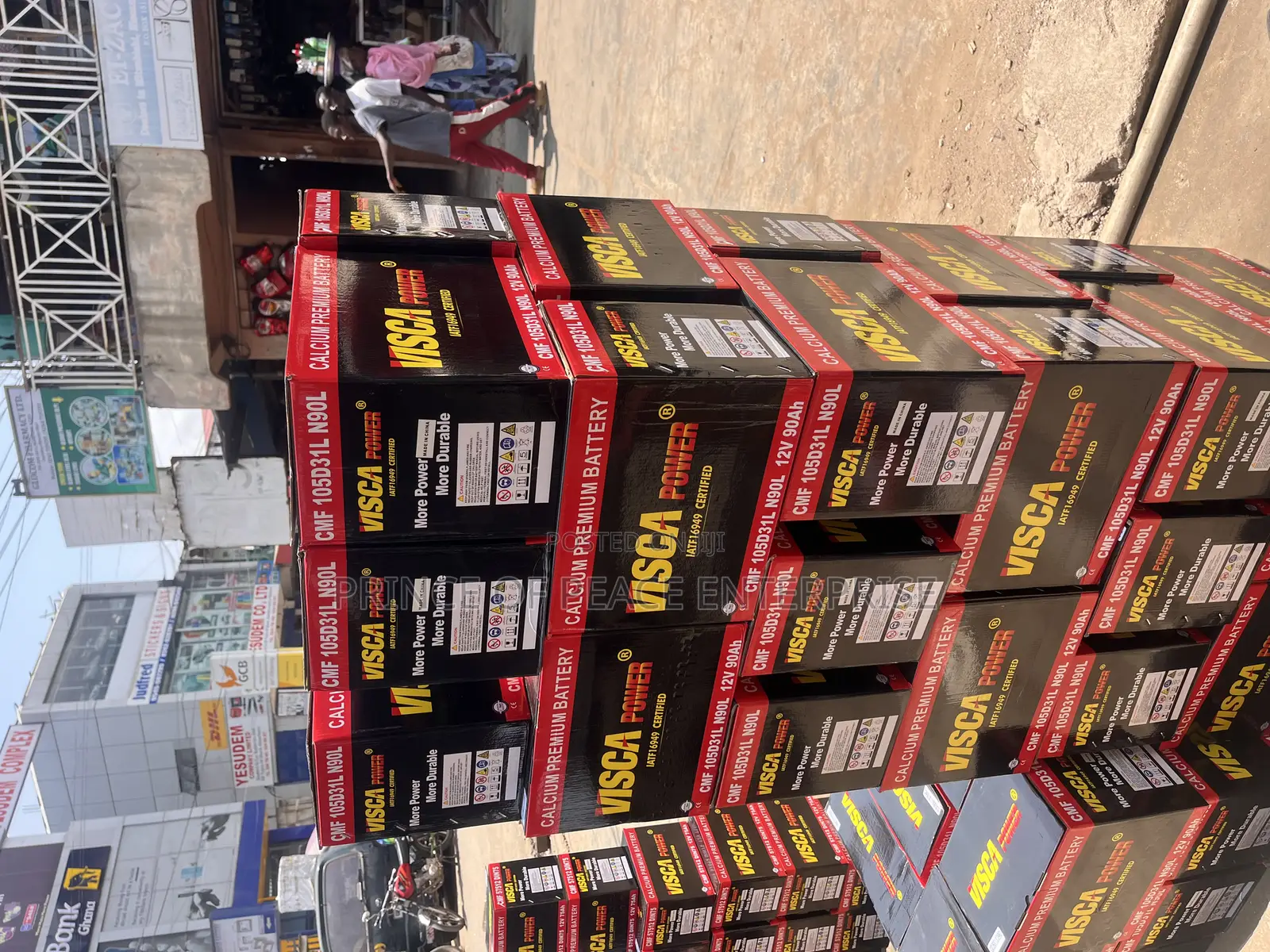 Brand New Car Battery Visca 19 Plate With 90ah Left