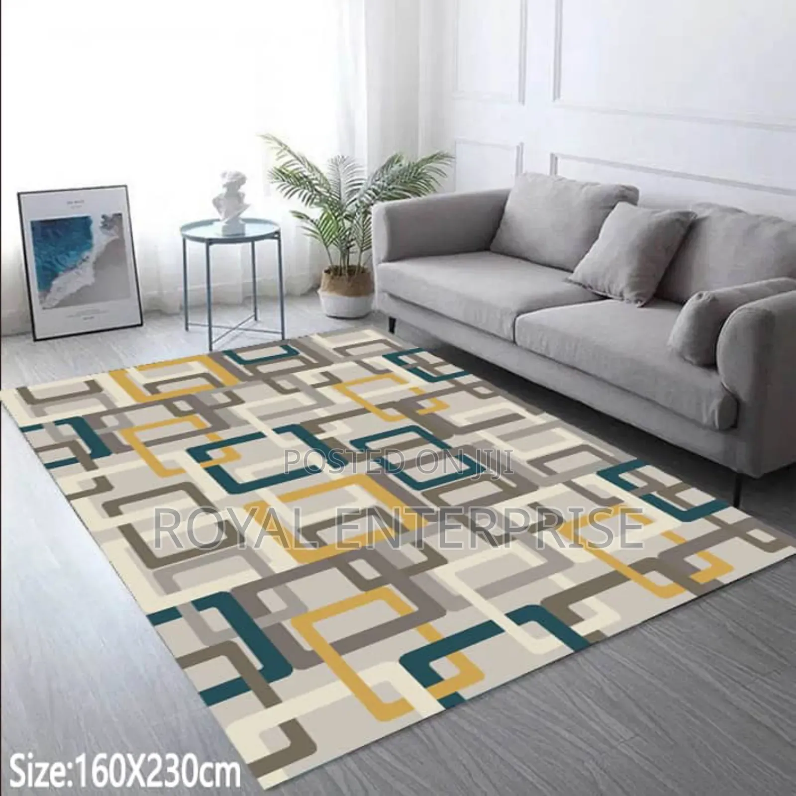 Geometric Patterns Carpets Anti-Bacteria Large Area Size Rug