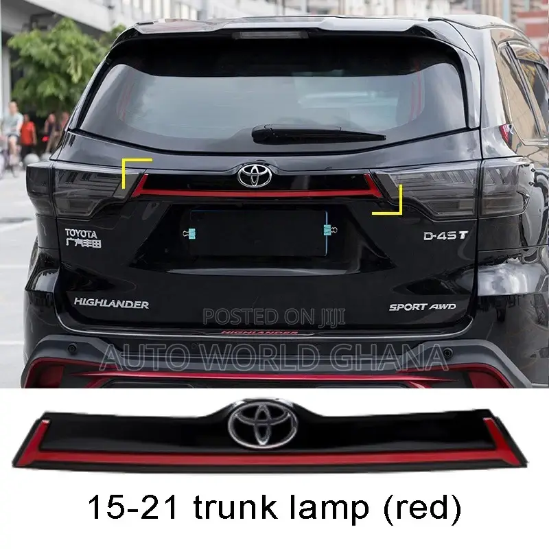 Toyota Highlander Boot Chrome Led 2015-2020