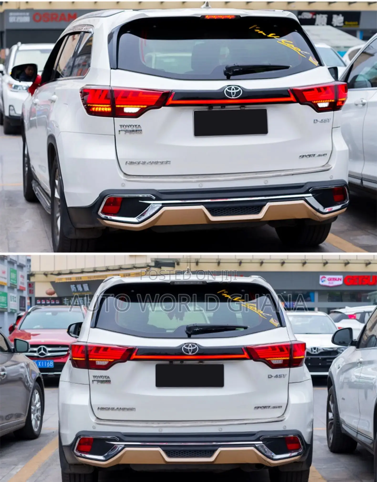 Toyota Highlander Boot Chrome Led 2015-2020
