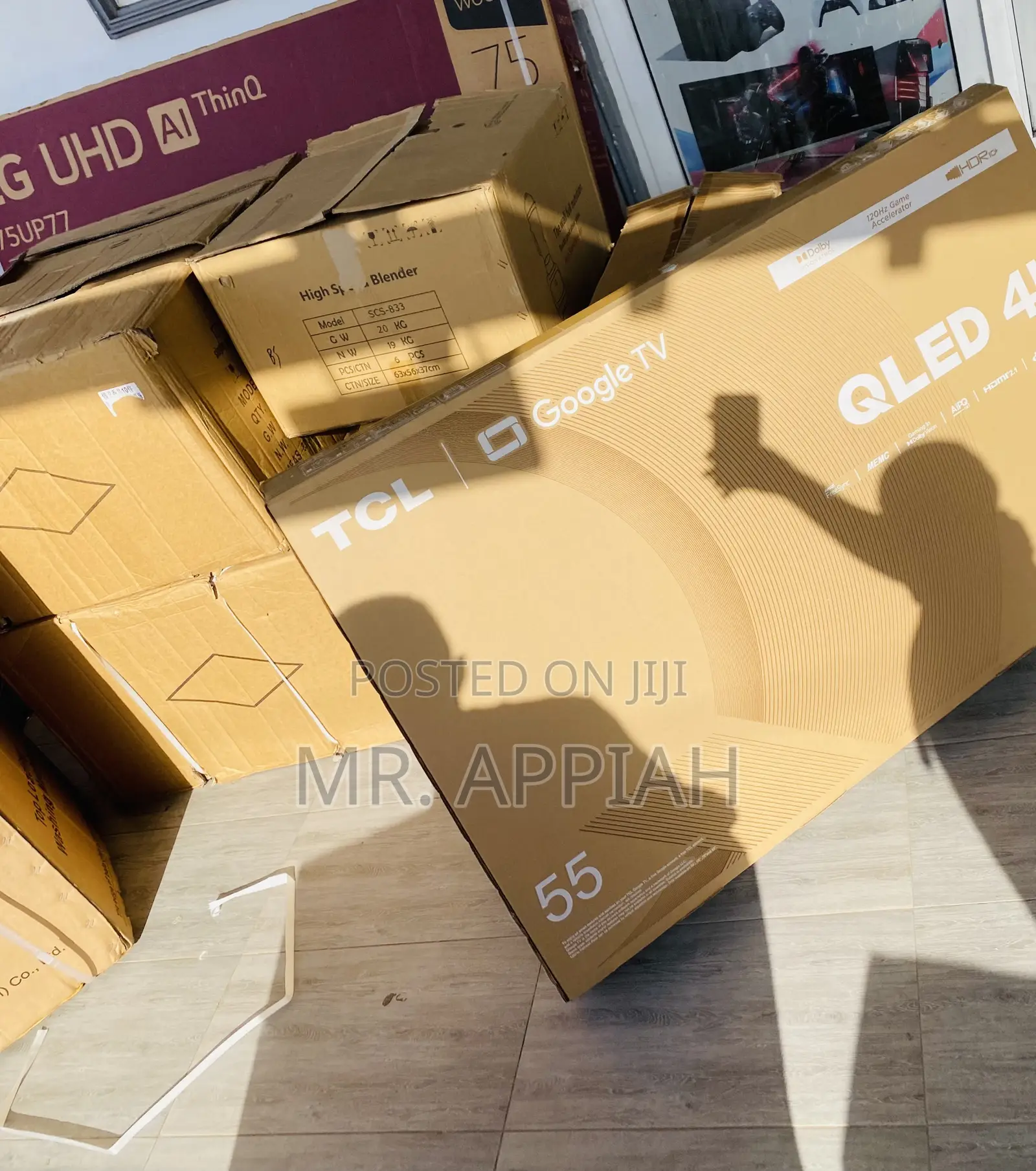 Sleek TCL 55c645 55 Inch Qled Smart Android Television.