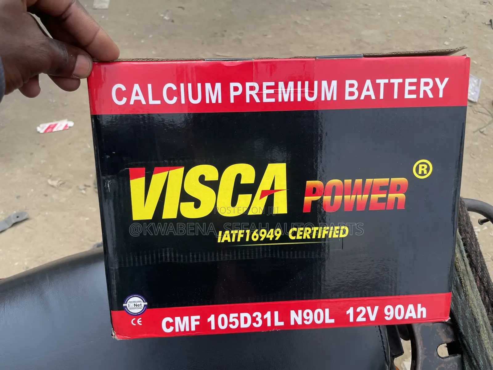 Original Visca Battery 17 Plate (12v 90ah ) Available