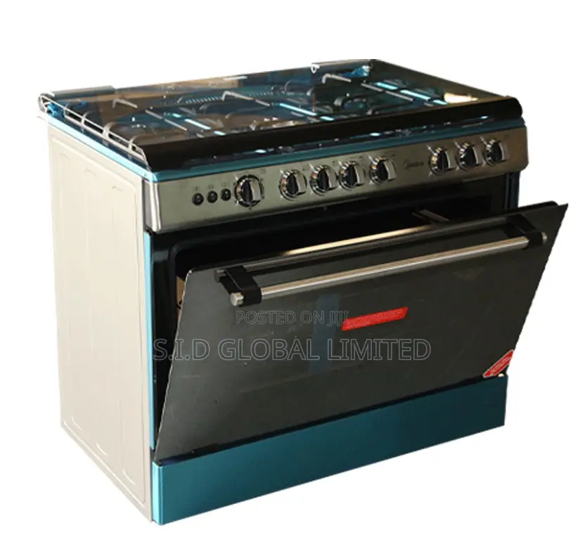 Correct MIDEA-5-BURNER-GAS-COOKER-WITH-OVEN-36LMG5G030