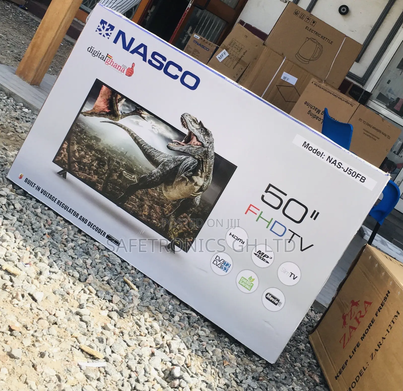 50 Inch Digital Nasco Full HD LED Black Tv