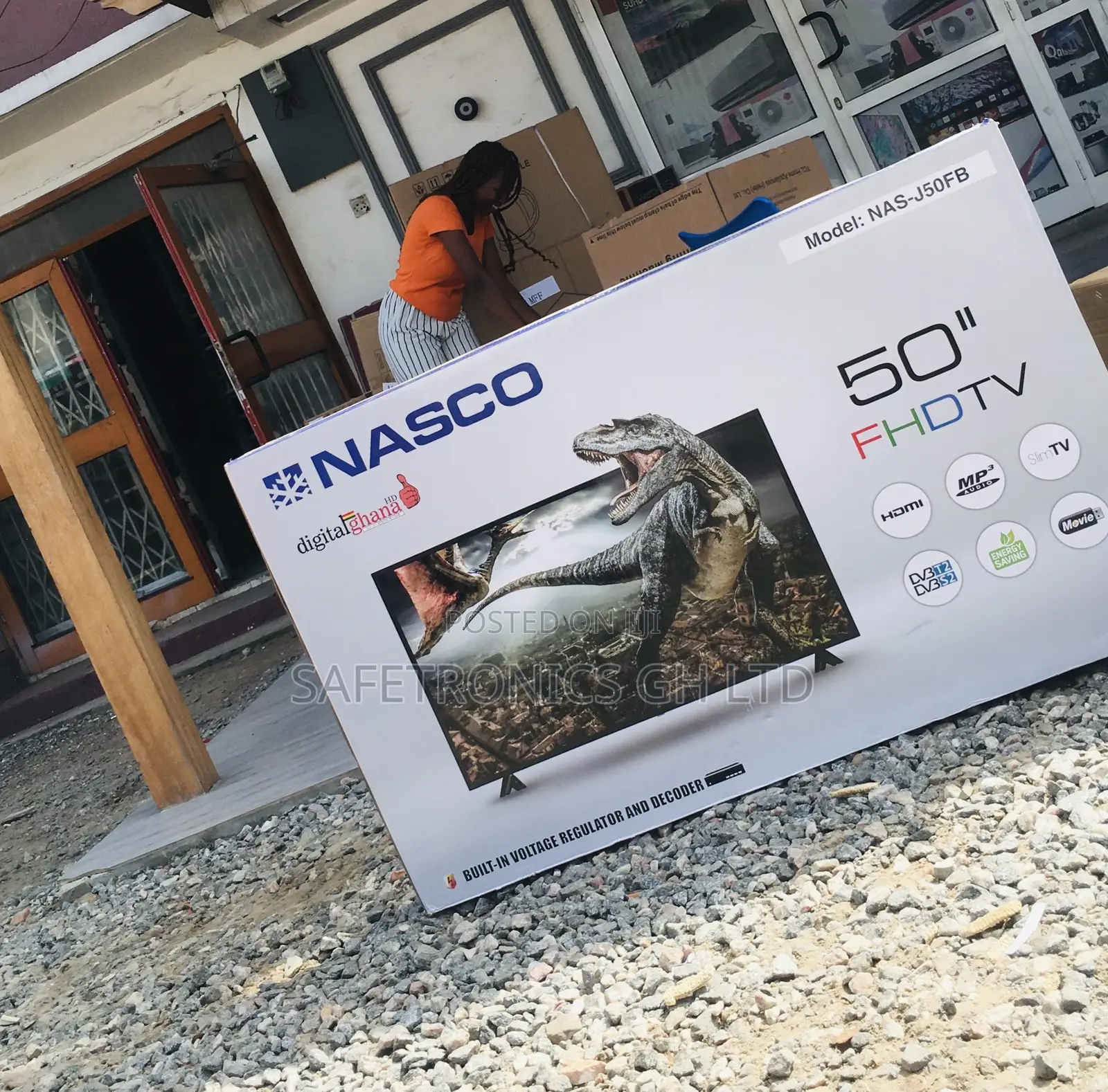 50 Inch Digital Nasco Full HD LED Black Tv