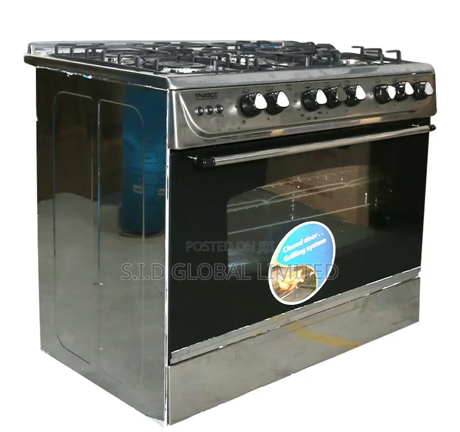 Original MIDEA-5-BURNER-GAS-COOKER-WITH-OVEN-AND-GRILL