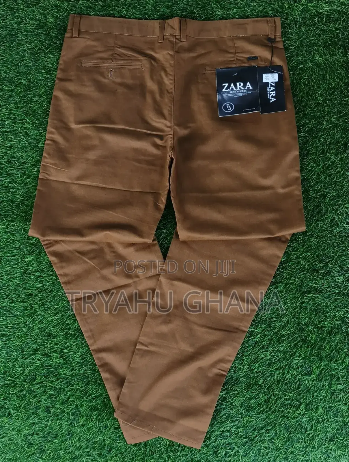 Classic Elegant Zara Khaki Trousers for Sale Online