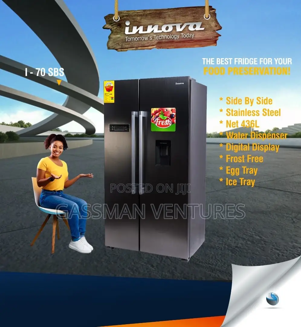 Innova Side by Side 436L Refrigerator