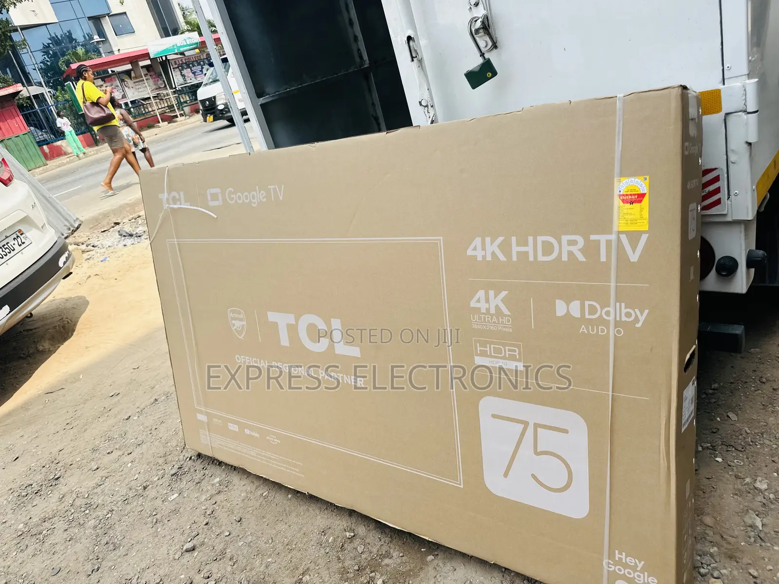 Slim Uhd Smart Android TCL 75”P635 Glossy Slim Television
