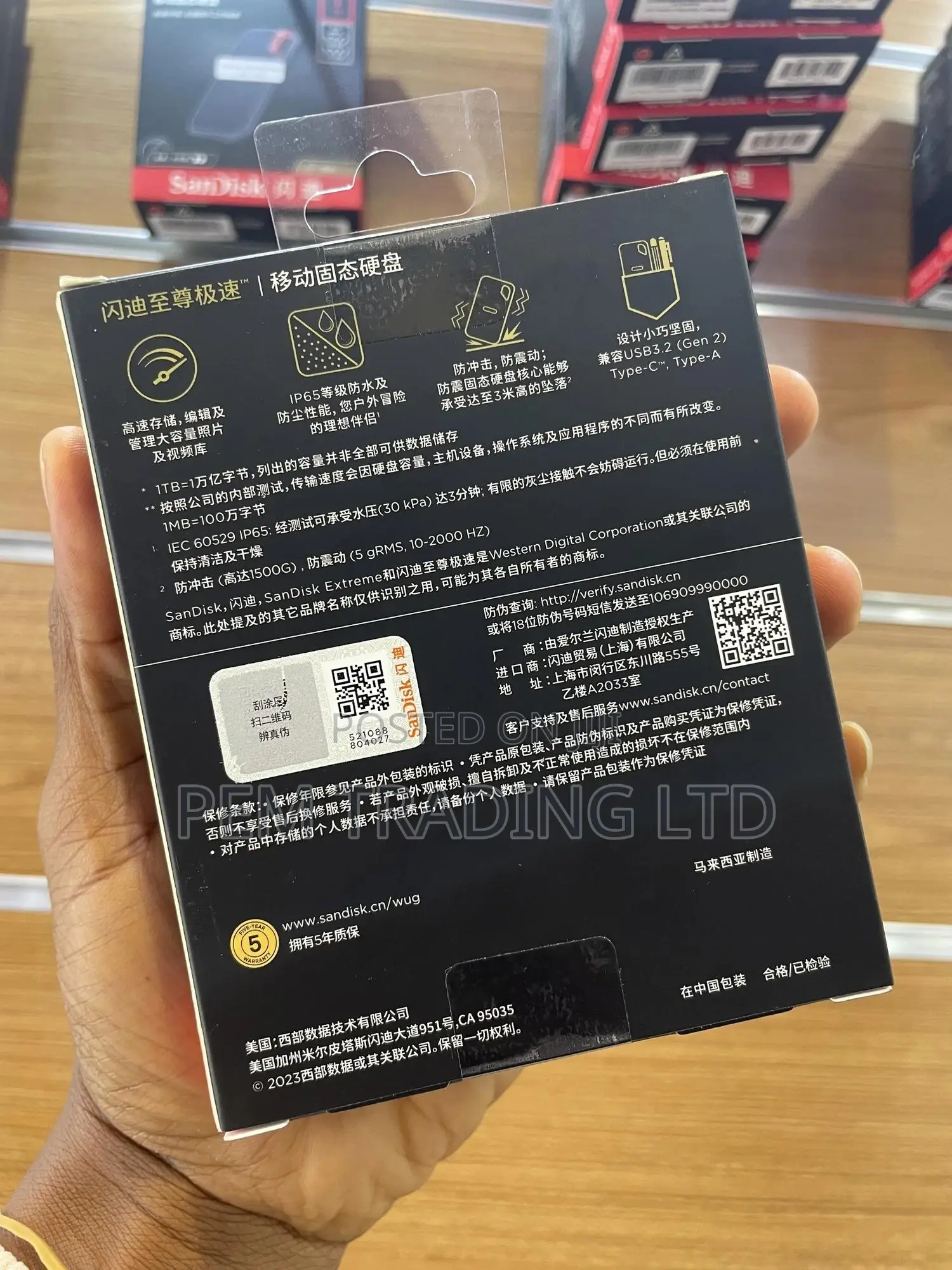 4tb Sandisk External SSD