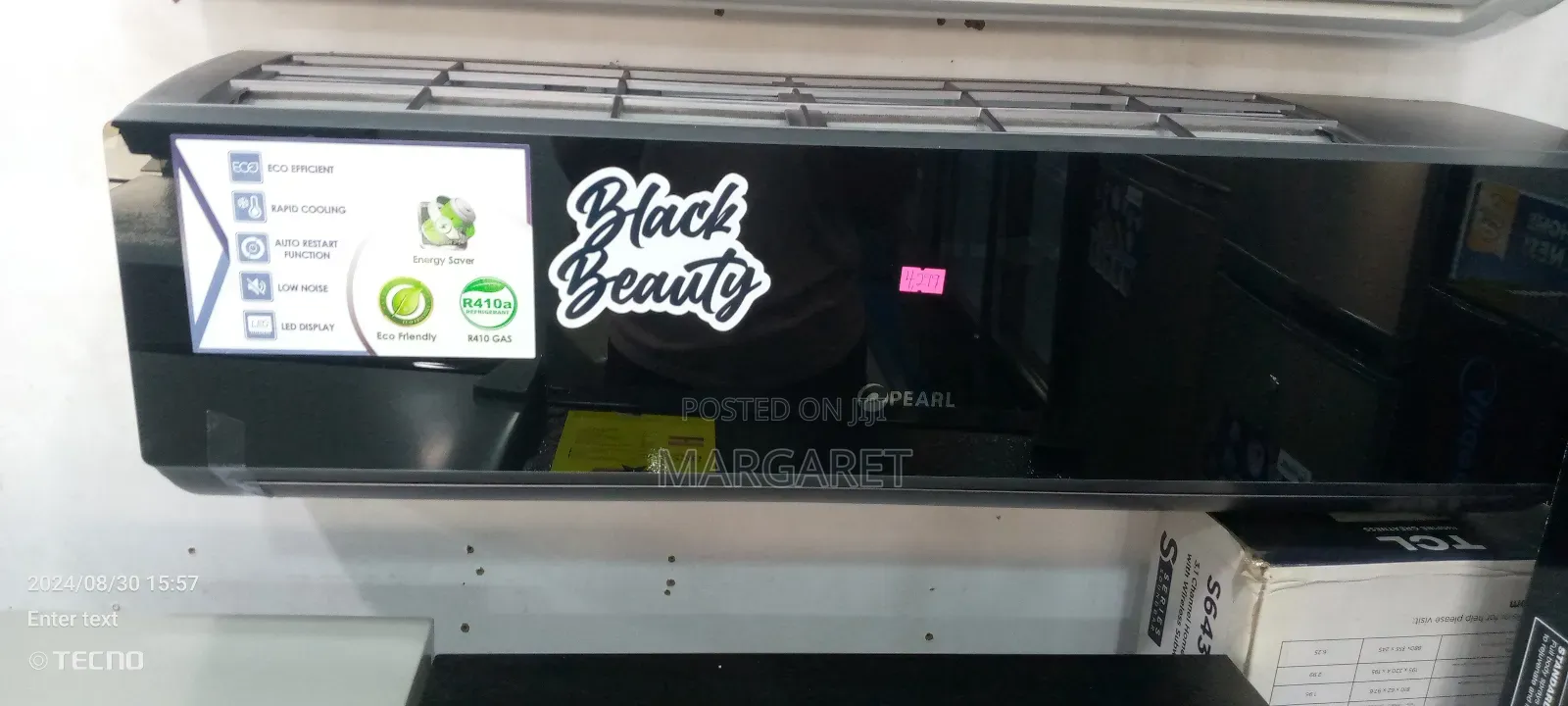 Nice Pearl Black Mirror Air Conditioner R 410