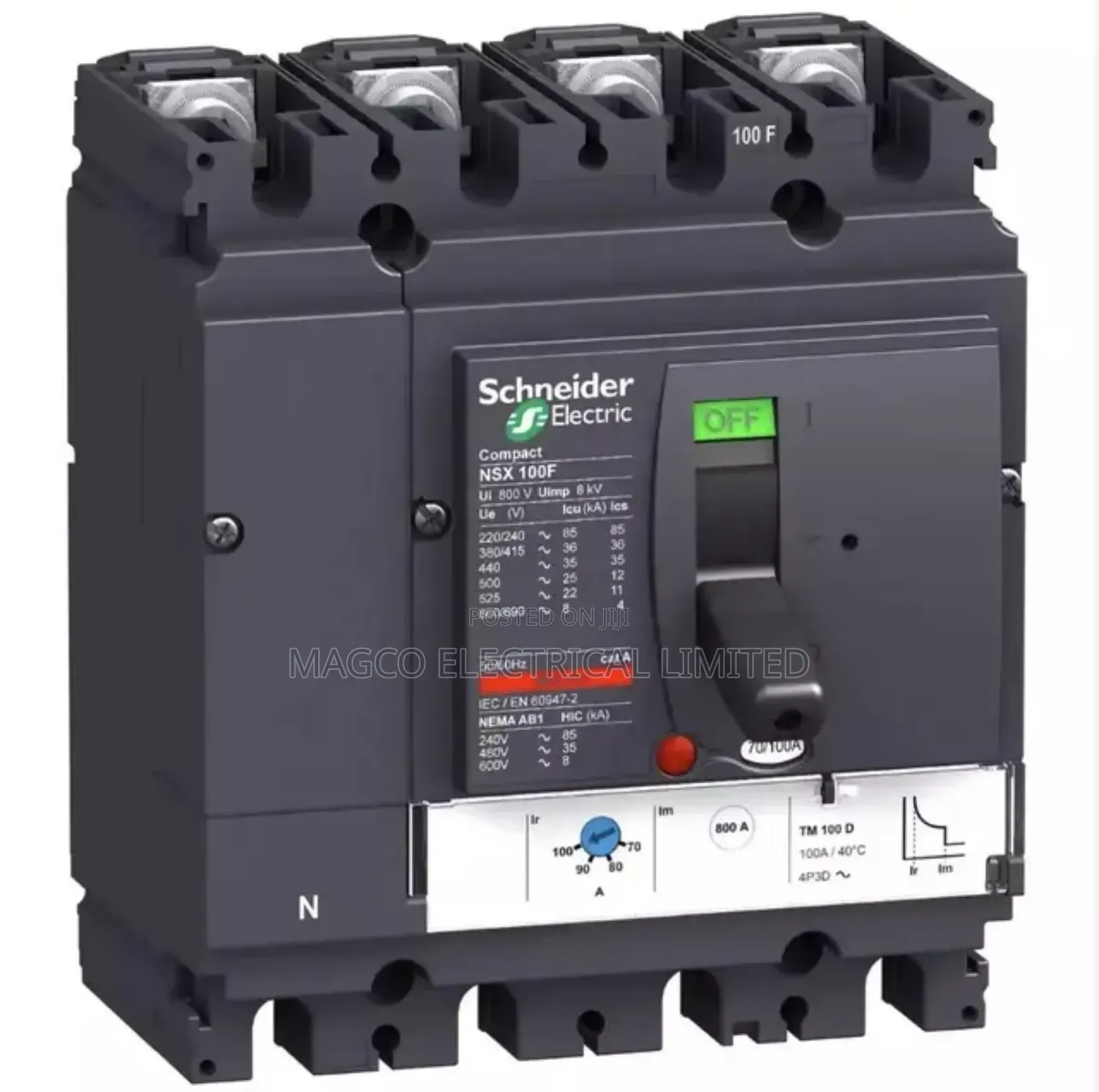 Schneider Abb McCb Breaker 600amp