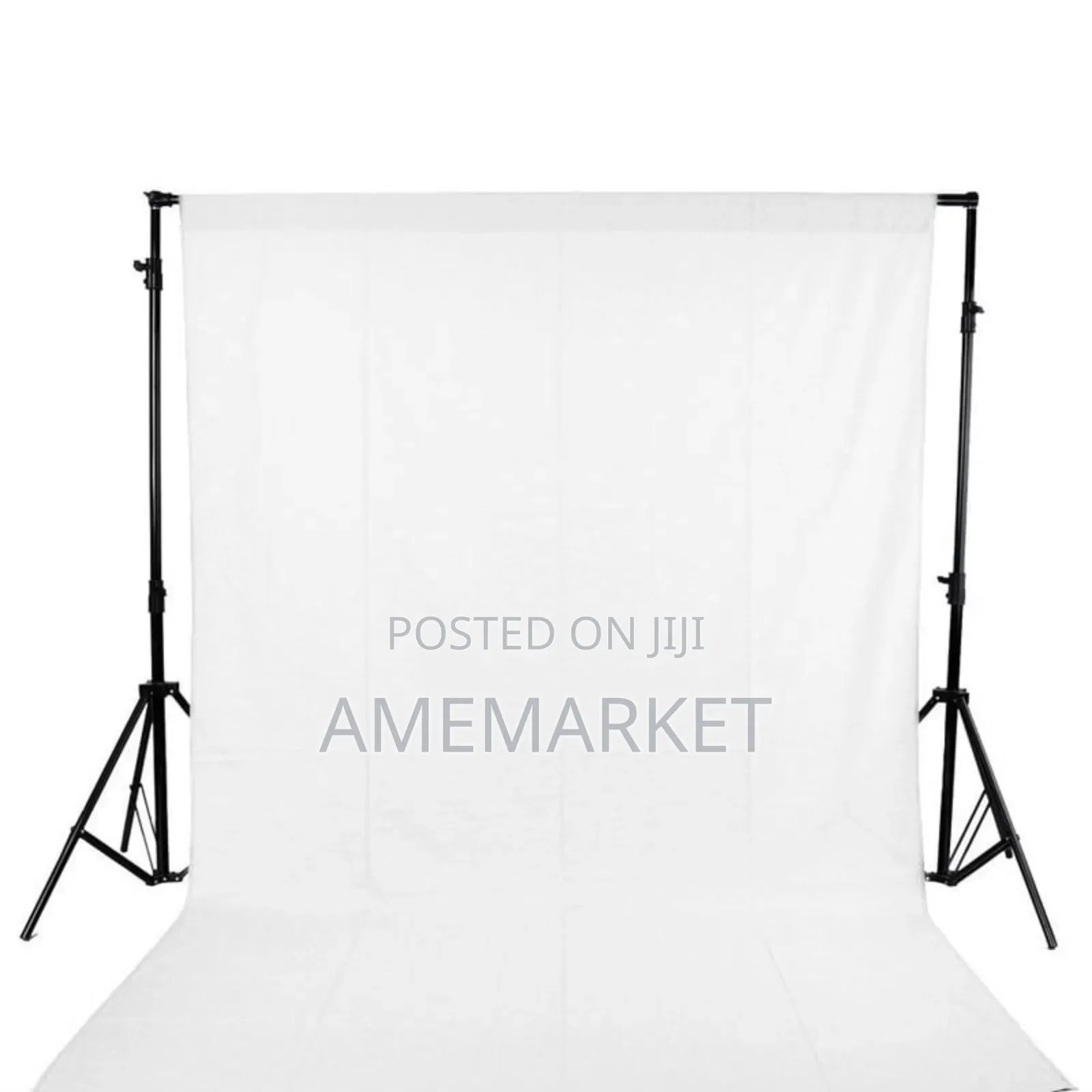3x3m Photography Studio Backdrop Cloth With 10ft Heavy Duty Stand Set